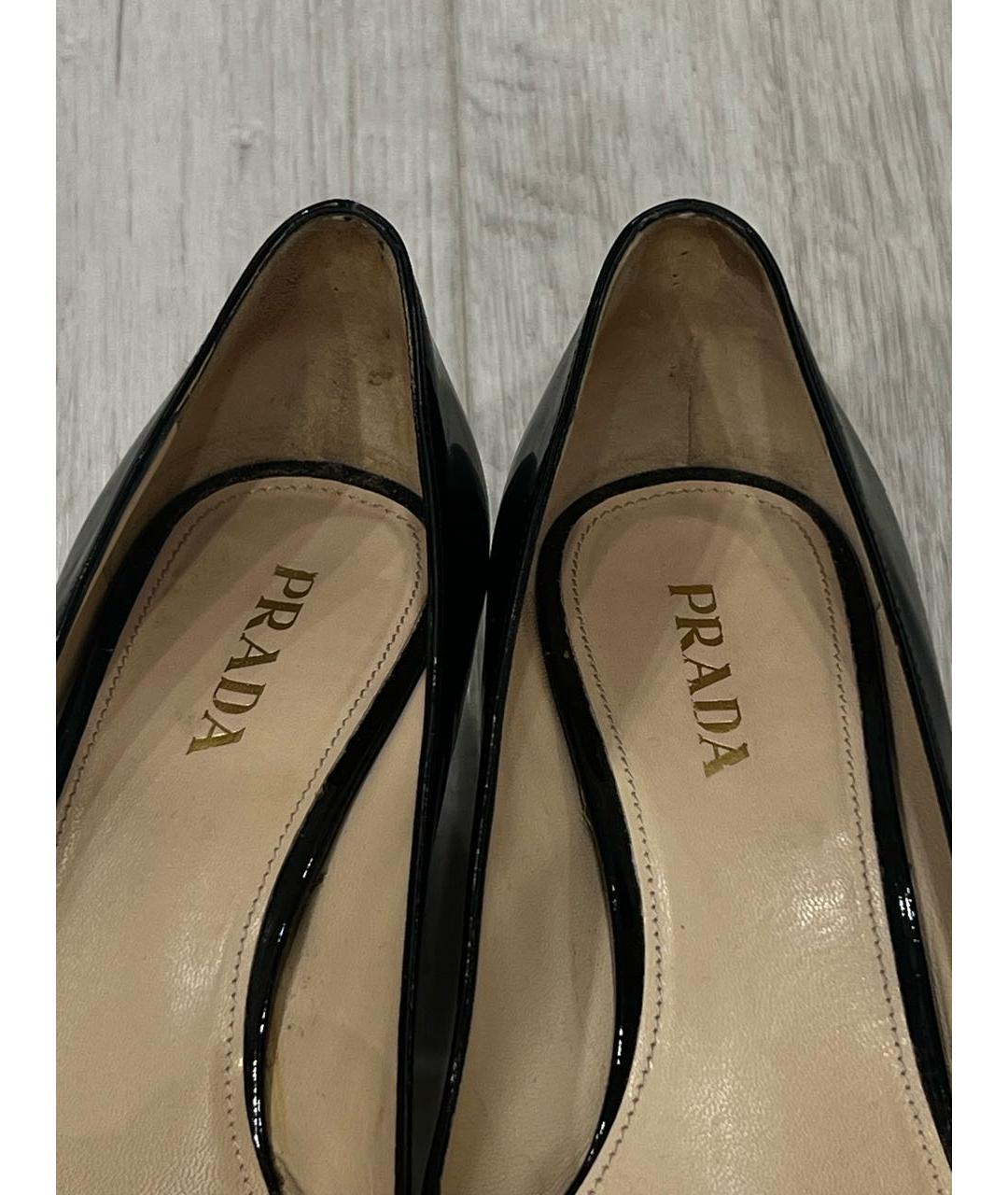 PRADA Черные туфли из лакированной кожи, фото 5