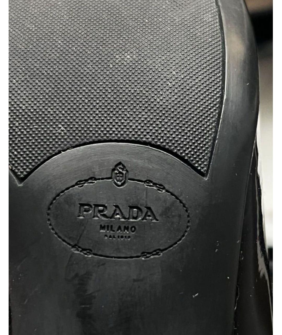 PRADA Черные туфли из лакированной кожи, фото 8