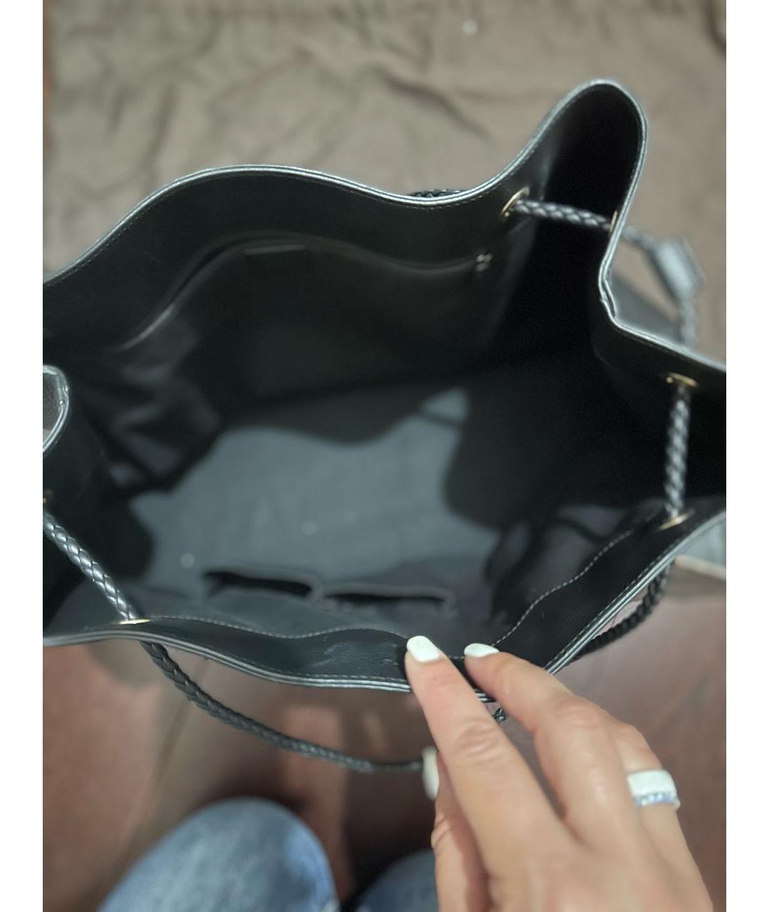 GUCCI Черная кожаная дорожная/спортивная сумка, фото 3