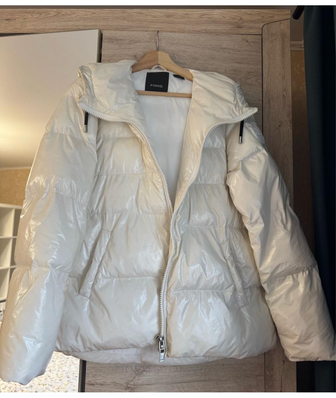 PINKO Белый пуховик, фото 7
