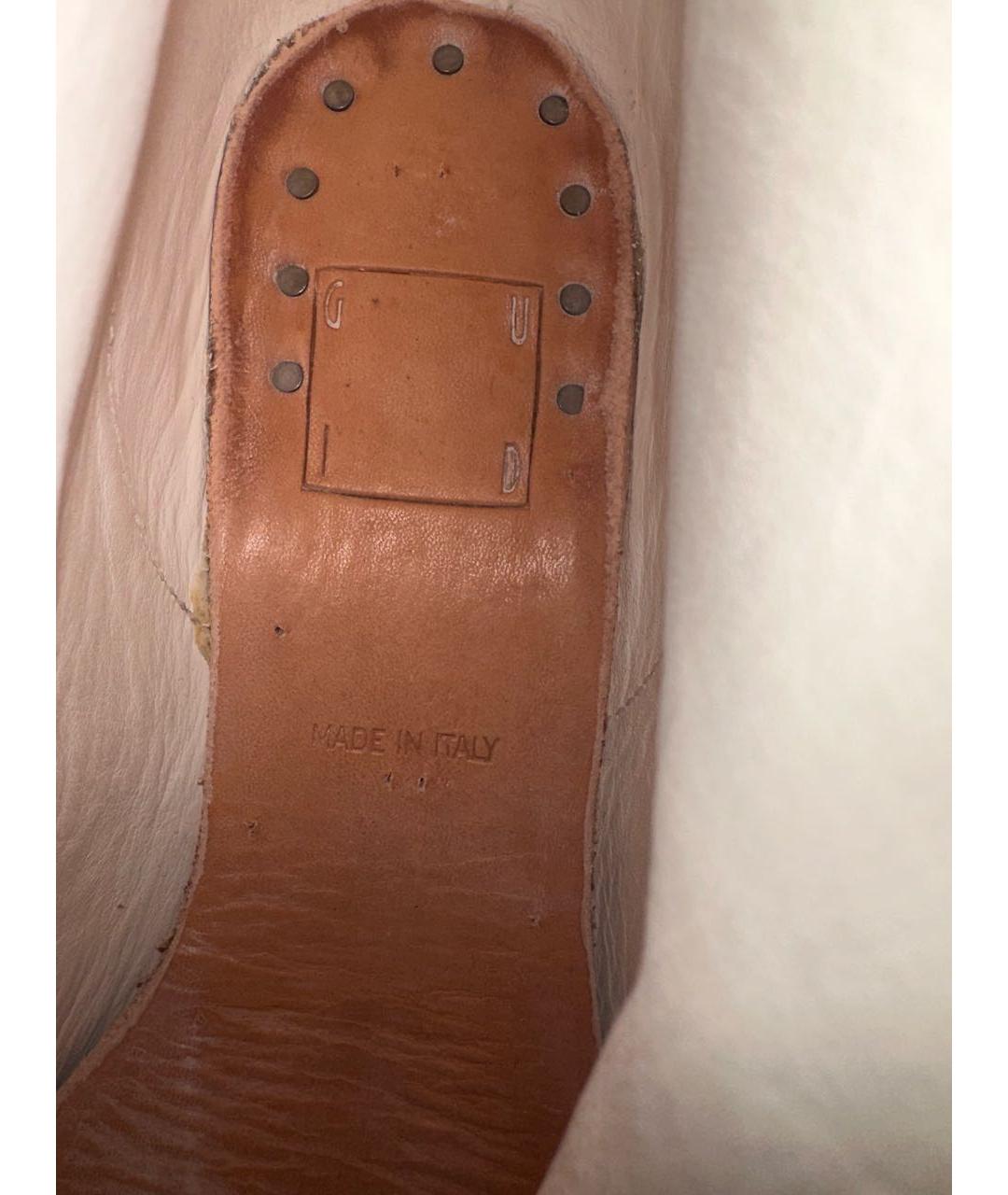 GUIDI Белые кожаные ботинки, фото 8