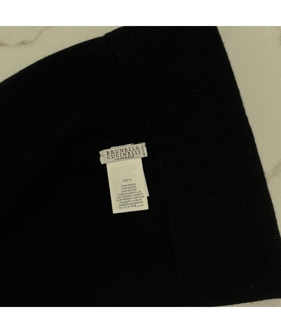 BRUNELLO CUCINELLI Черная кашемировая шапка, фото 5