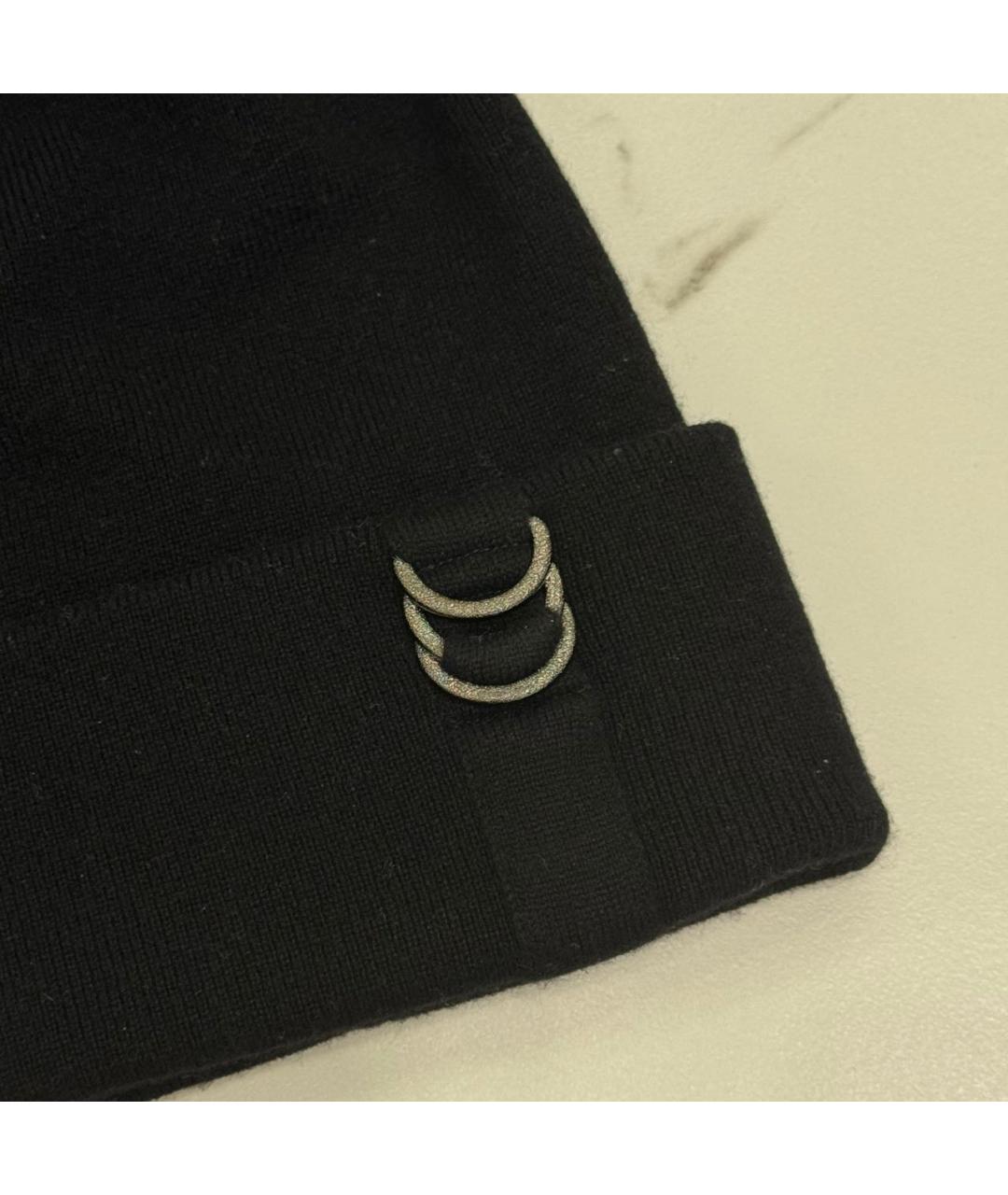 BRUNELLO CUCINELLI Черная кашемировая шапка, фото 3