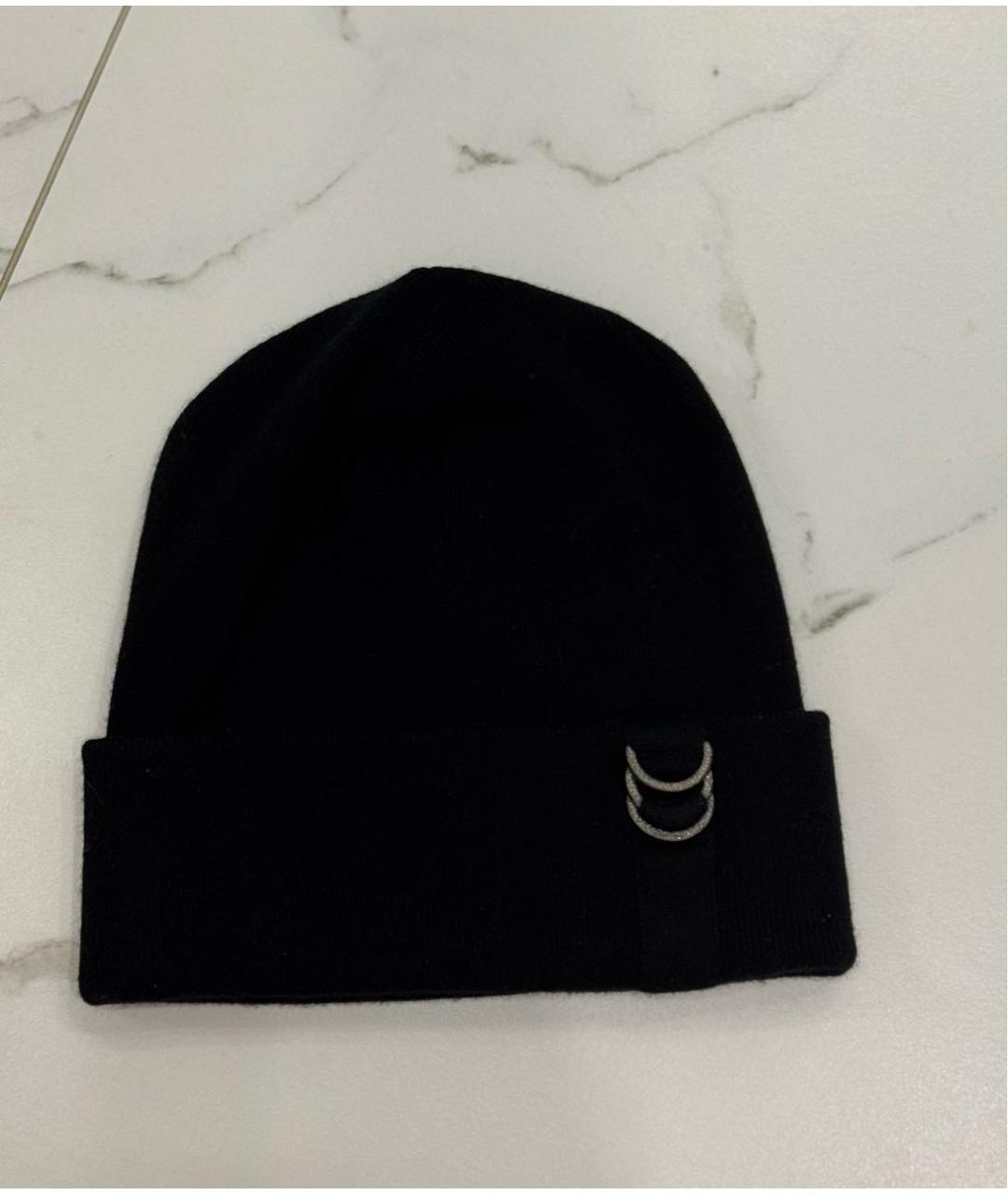 BRUNELLO CUCINELLI Черная кашемировая шапка, фото 2