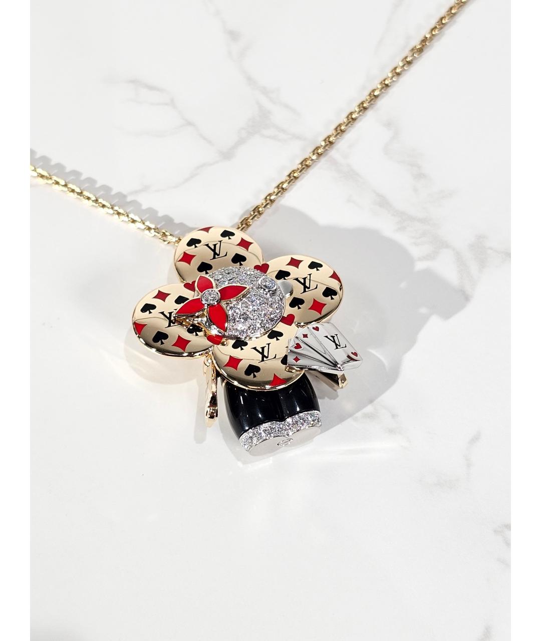 LOUIS VUITTON Золотая подвеска из желтого золота, фото 3