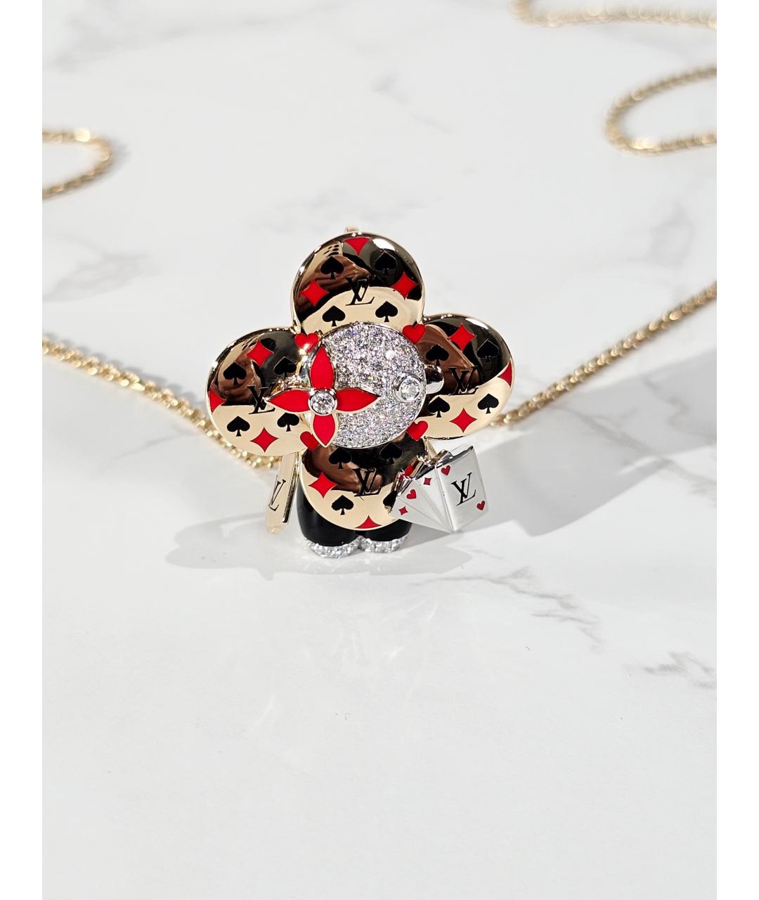 LOUIS VUITTON Золотая подвеска из желтого золота, фото 4