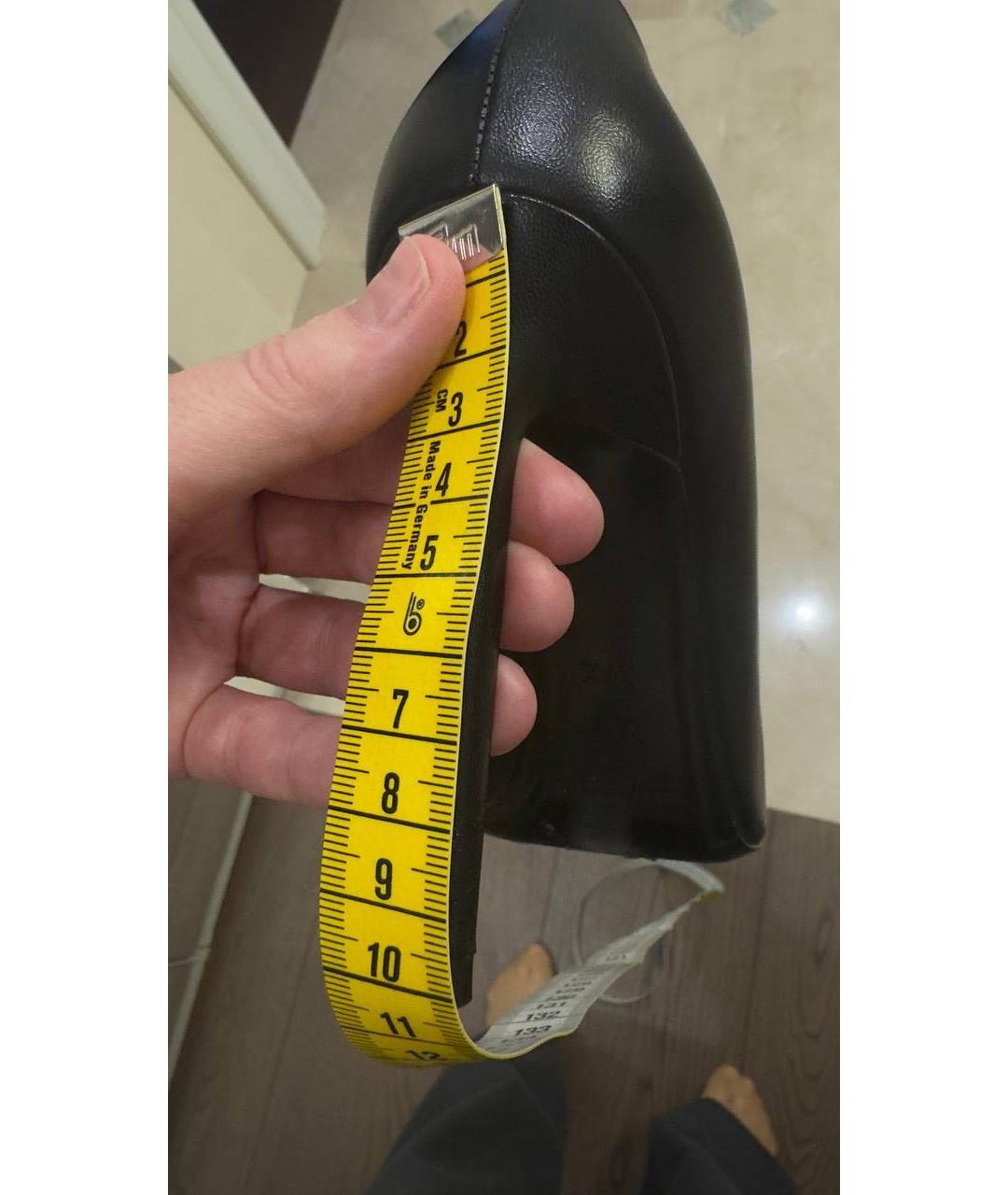 SAINT LAURENT Черные кожаные туфли, фото 8