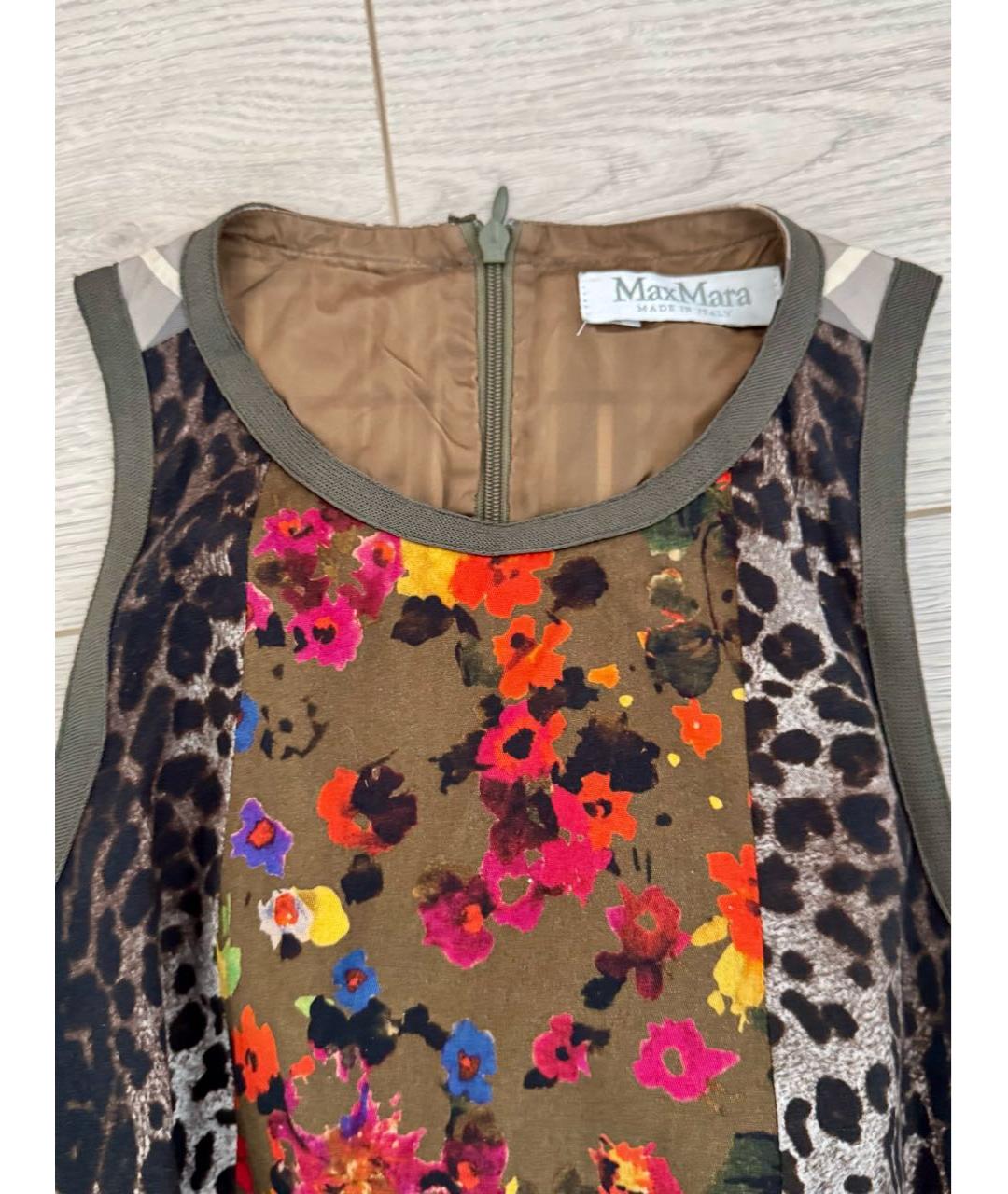 MAX MARA Мульти хлопковое повседневное платье, фото 3