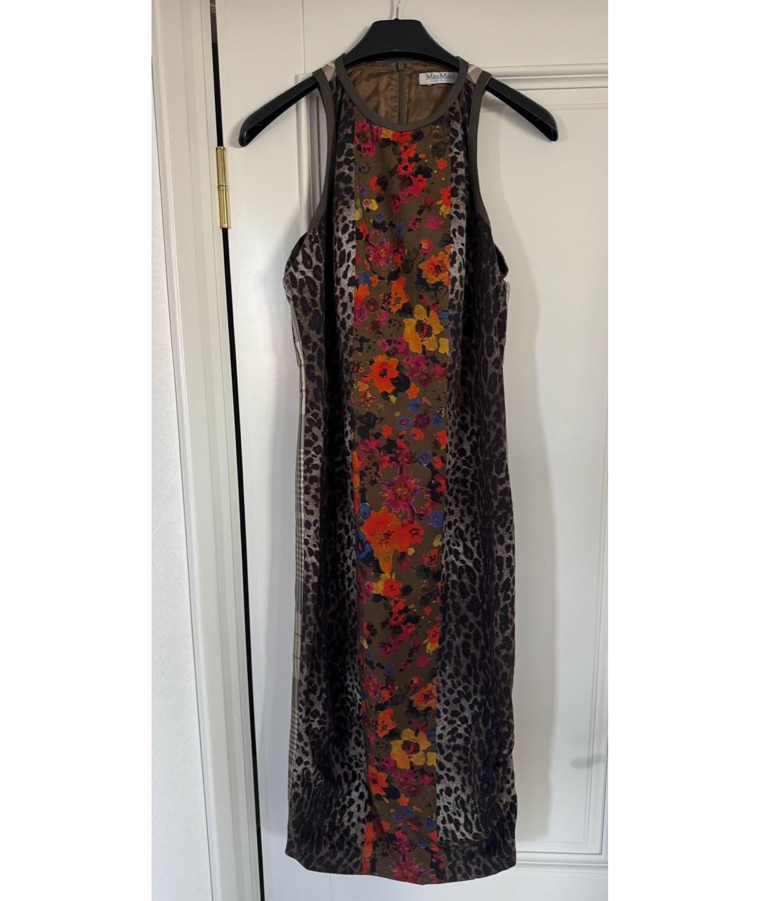MAX MARA Мульти хлопковое повседневное платье, фото 5