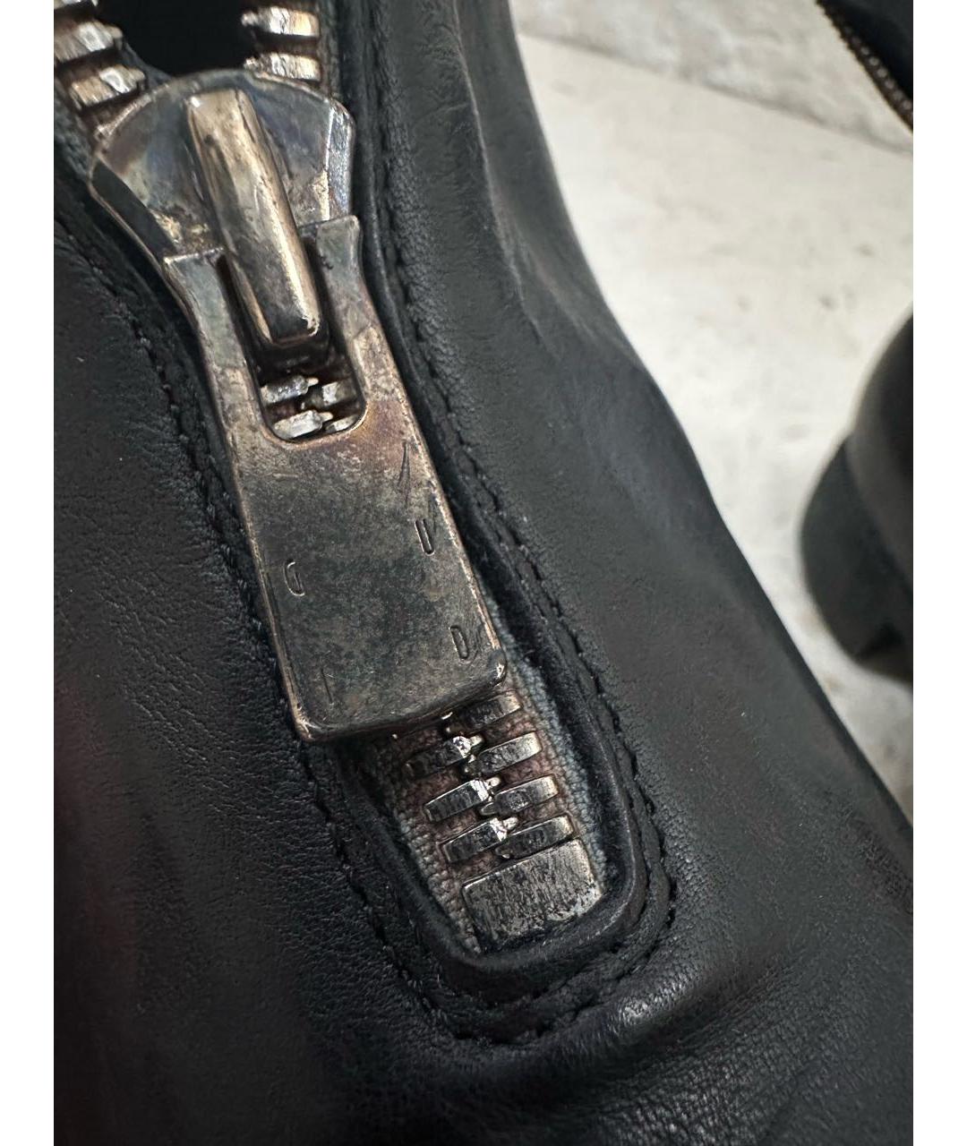 GUIDI Черные кожаные ботинки, фото 8