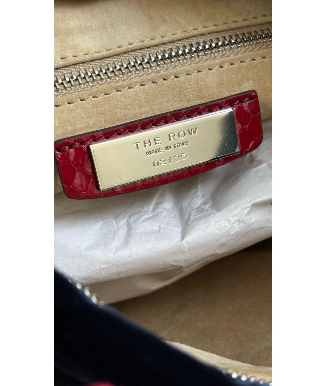 THE ROW Темно-синяя бархатная сумка тоут, фото 6