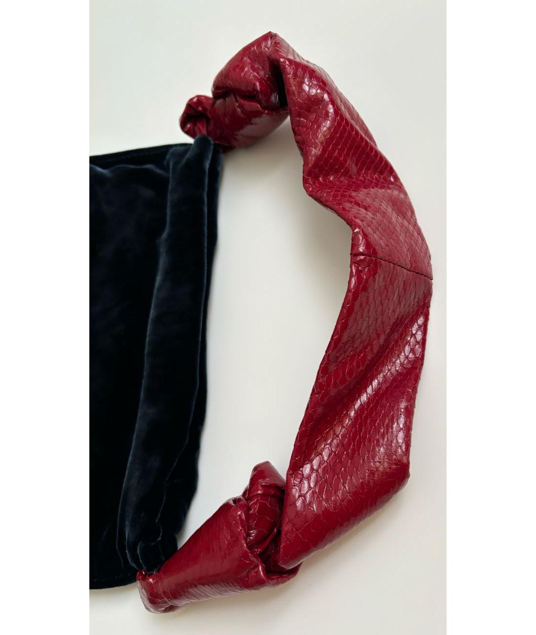 THE ROW Темно-синяя бархатная сумка тоут, фото 4