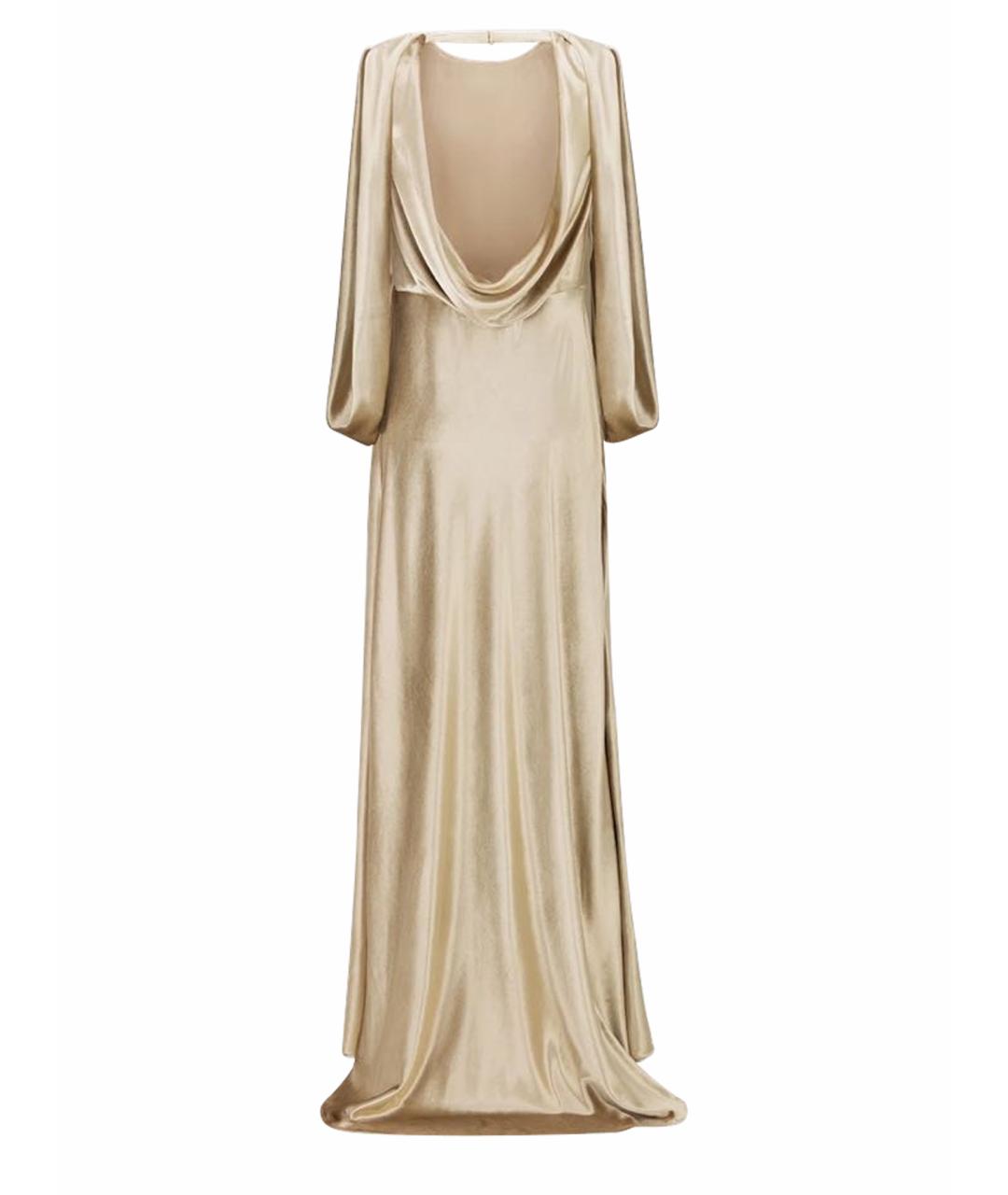 CHRISTIAN DIOR Бежевое вечернее платье, фото 1