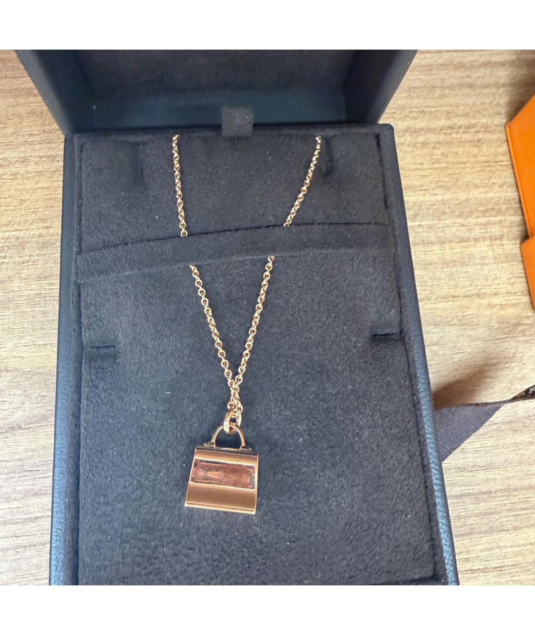 HERMES Золотая подвеска из розового золота, фото 4