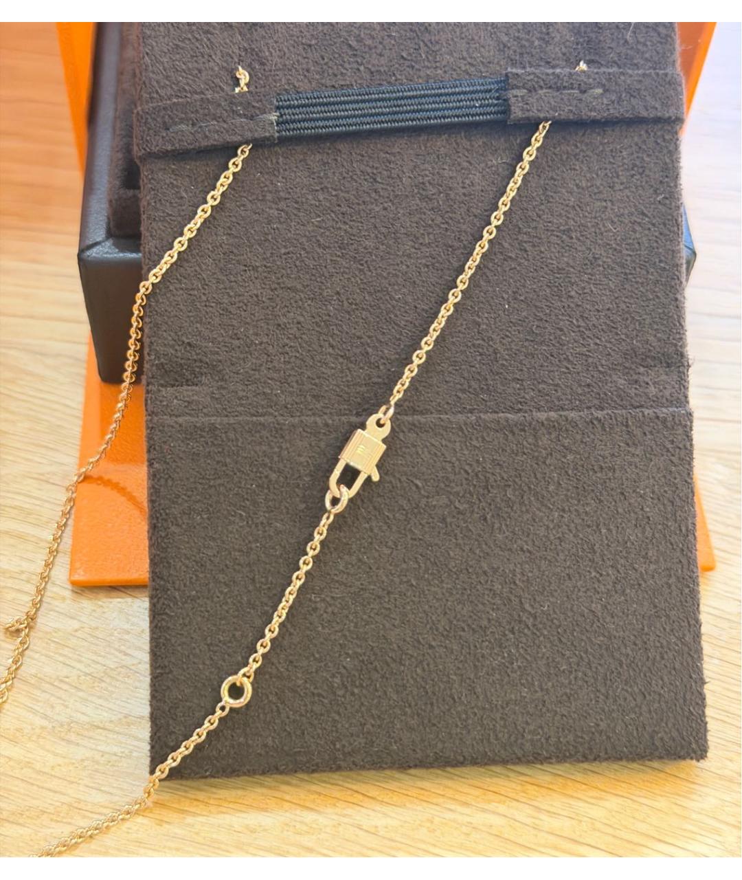 HERMES Золотая подвеска из розового золота, фото 5