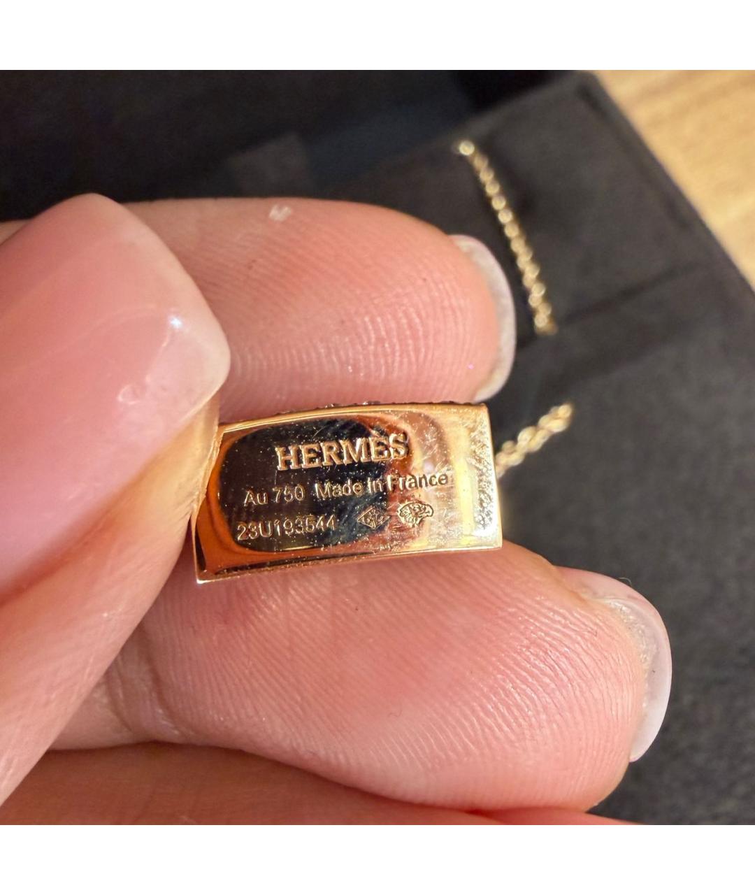 HERMES Золотая подвеска из розового золота, фото 3