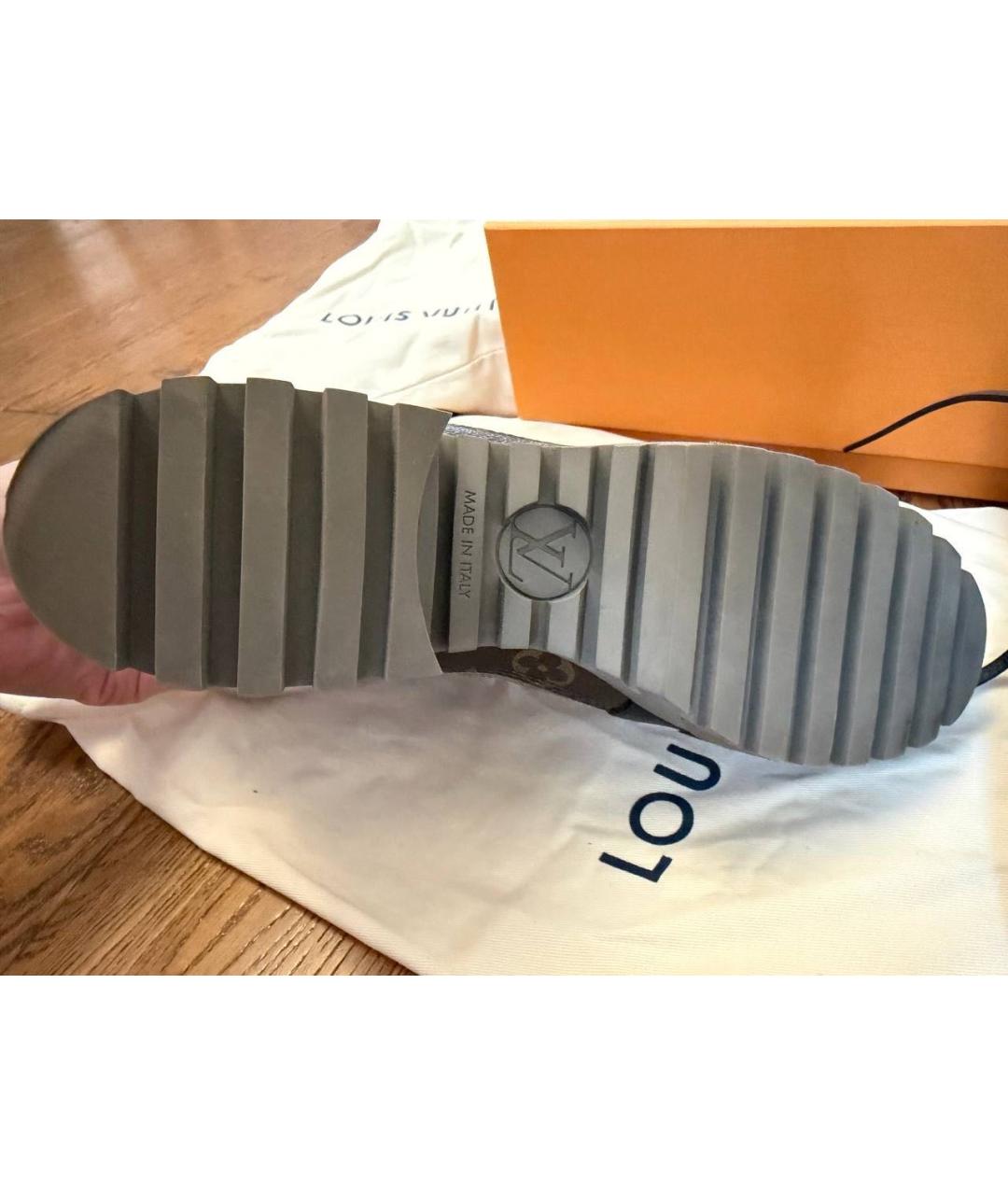 LOUIS VUITTON Бежевые замшевые ботинки, фото 5