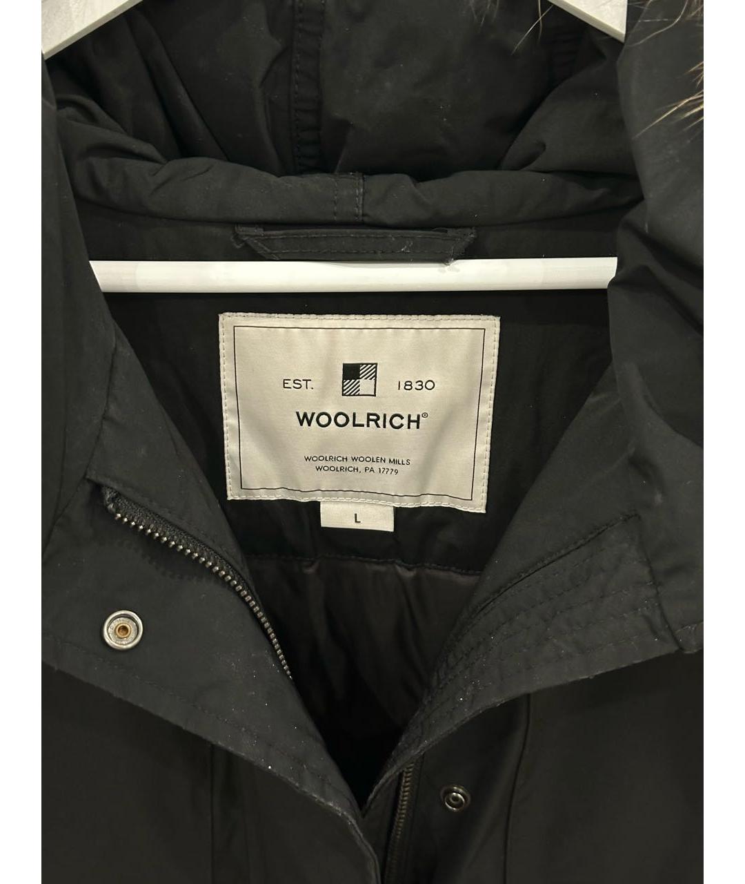 WOOLRICH Черная полиэстеровая парка, фото 3
