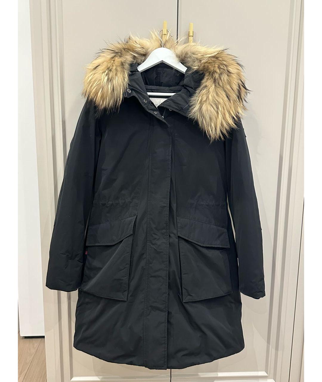 WOOLRICH Черная полиэстеровая парка, фото 5