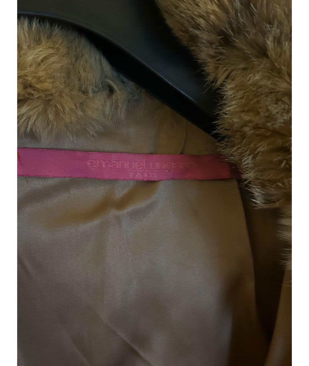 UNGARO Коричневая меховая шуба, фото 3