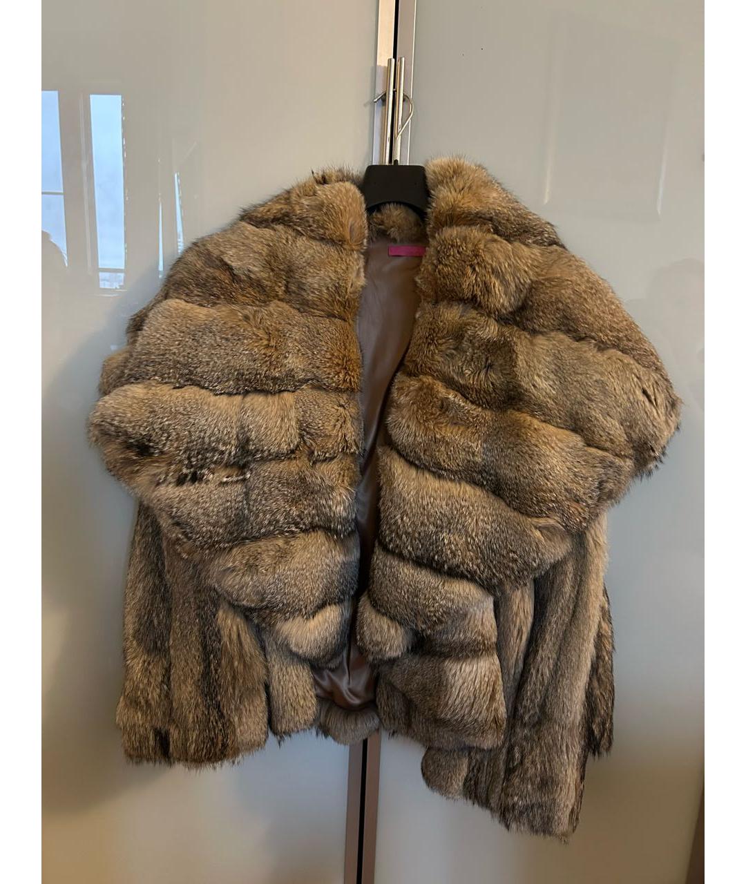 UNGARO Коричневая меховая шуба, фото 7