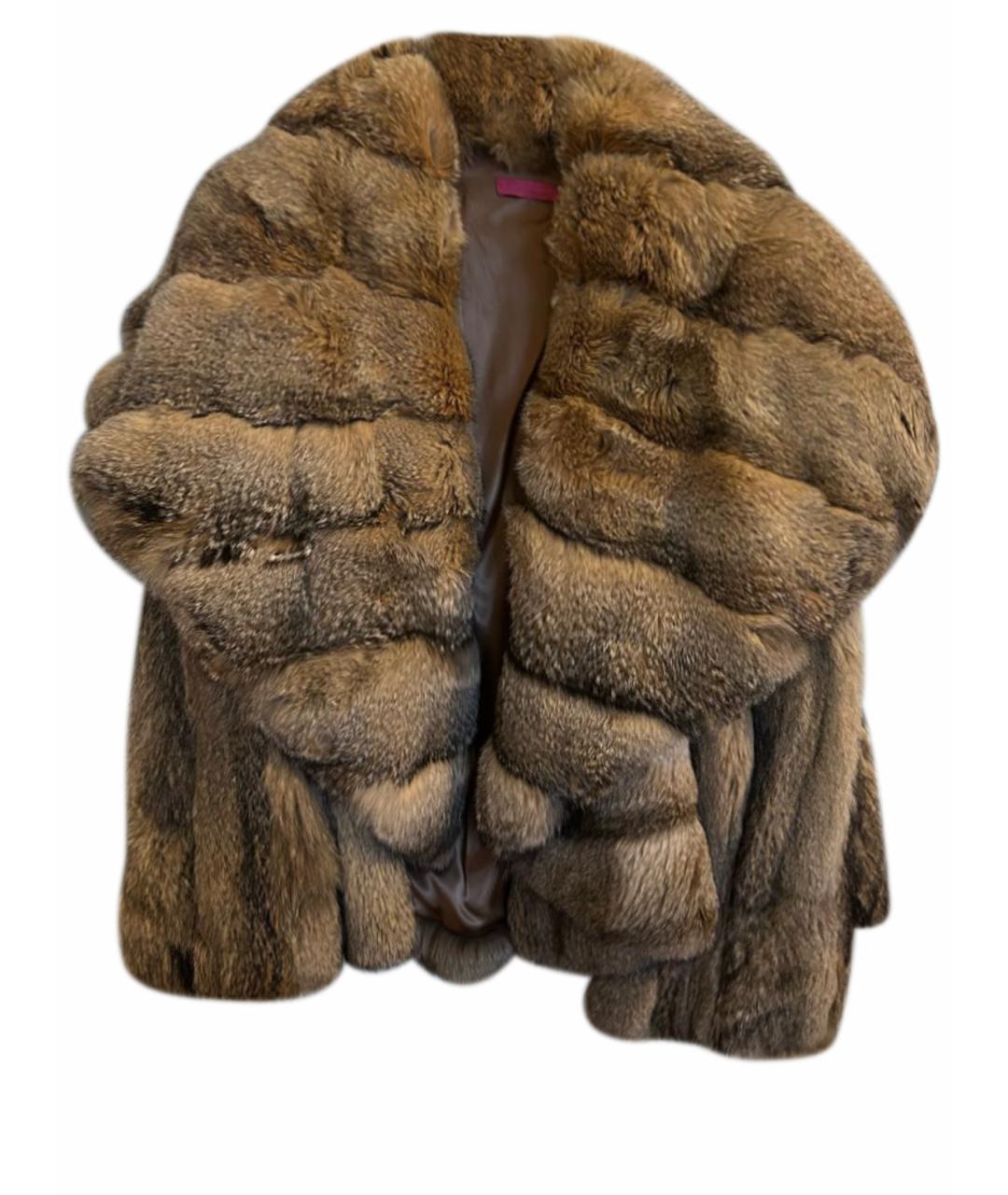 UNGARO Коричневая меховая шуба, фото 1