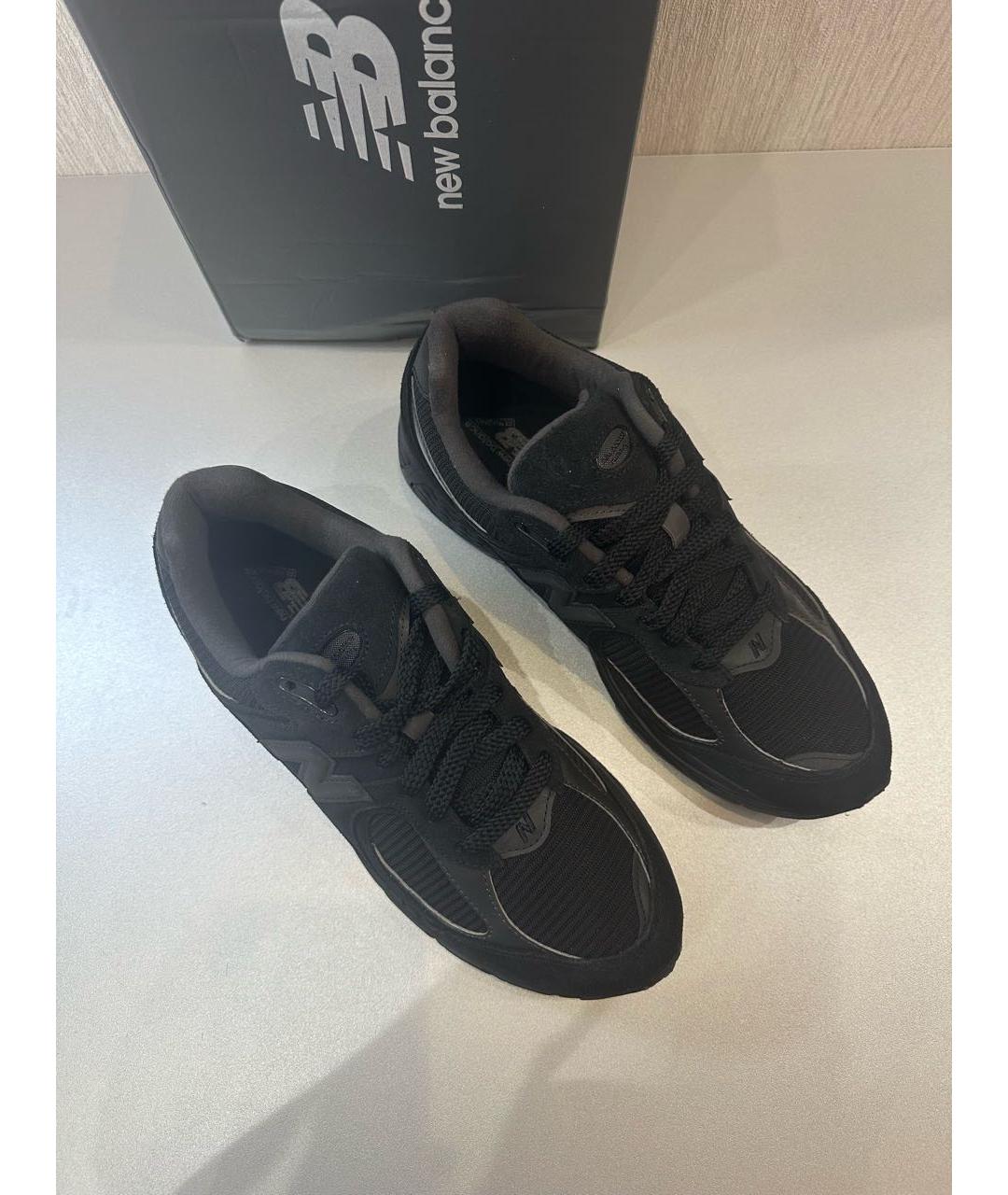 NEW BALANCE Черные текстильные низкие кроссовки / кеды, фото 4