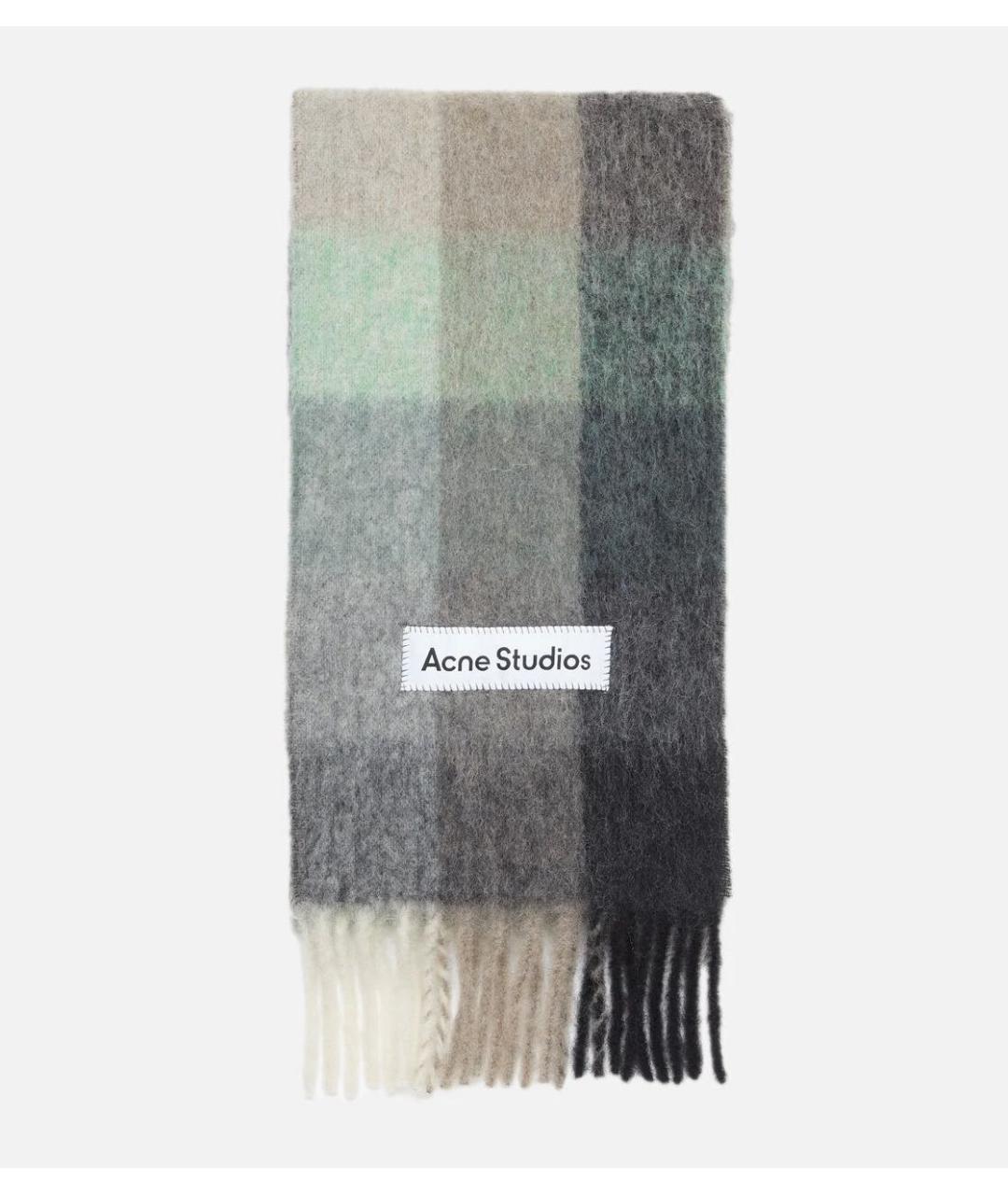 ACNE STUDIOS Мульти шерстяной шарф, фото 6