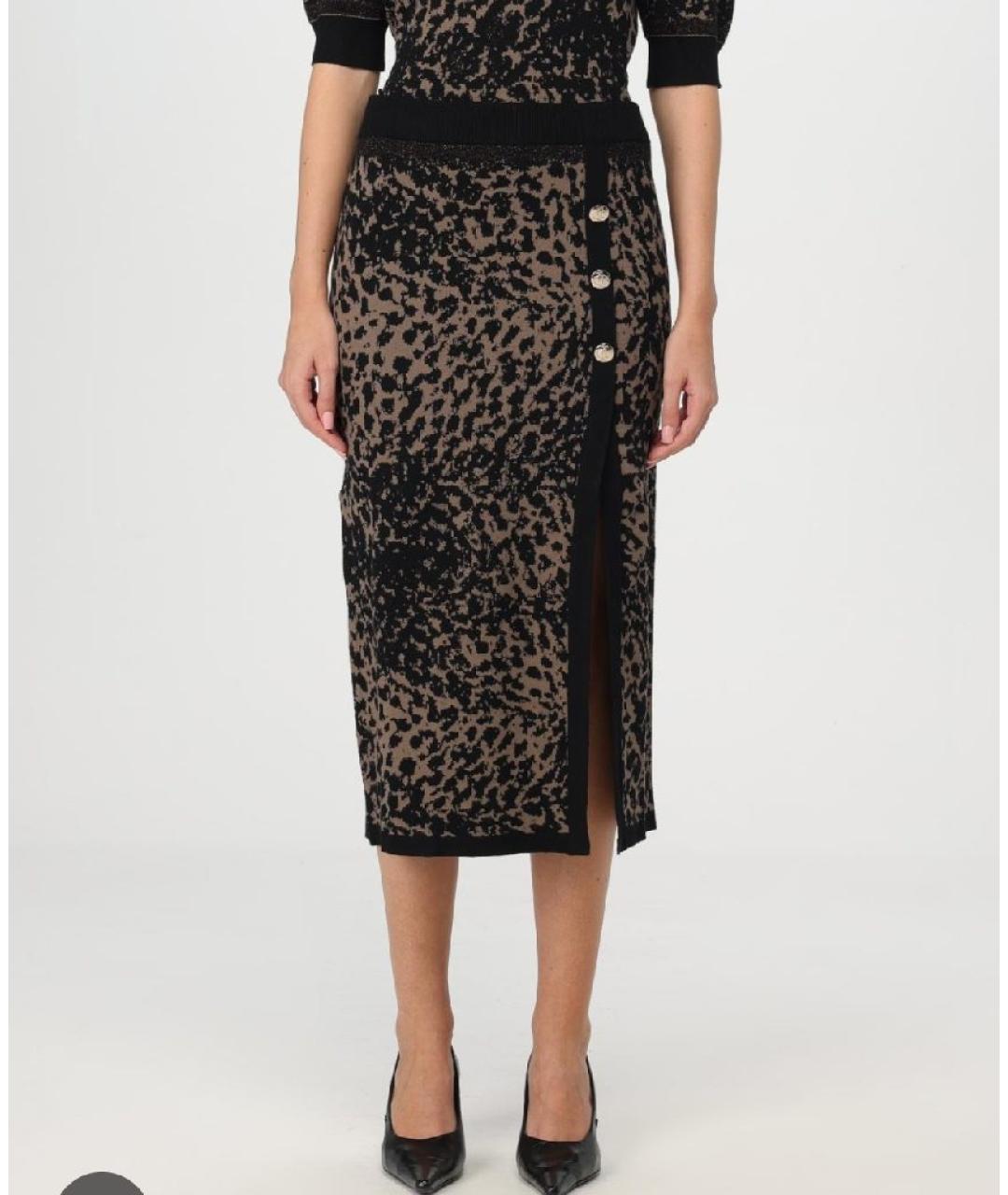 LIU JO Коричневая юбка макси, фото 8