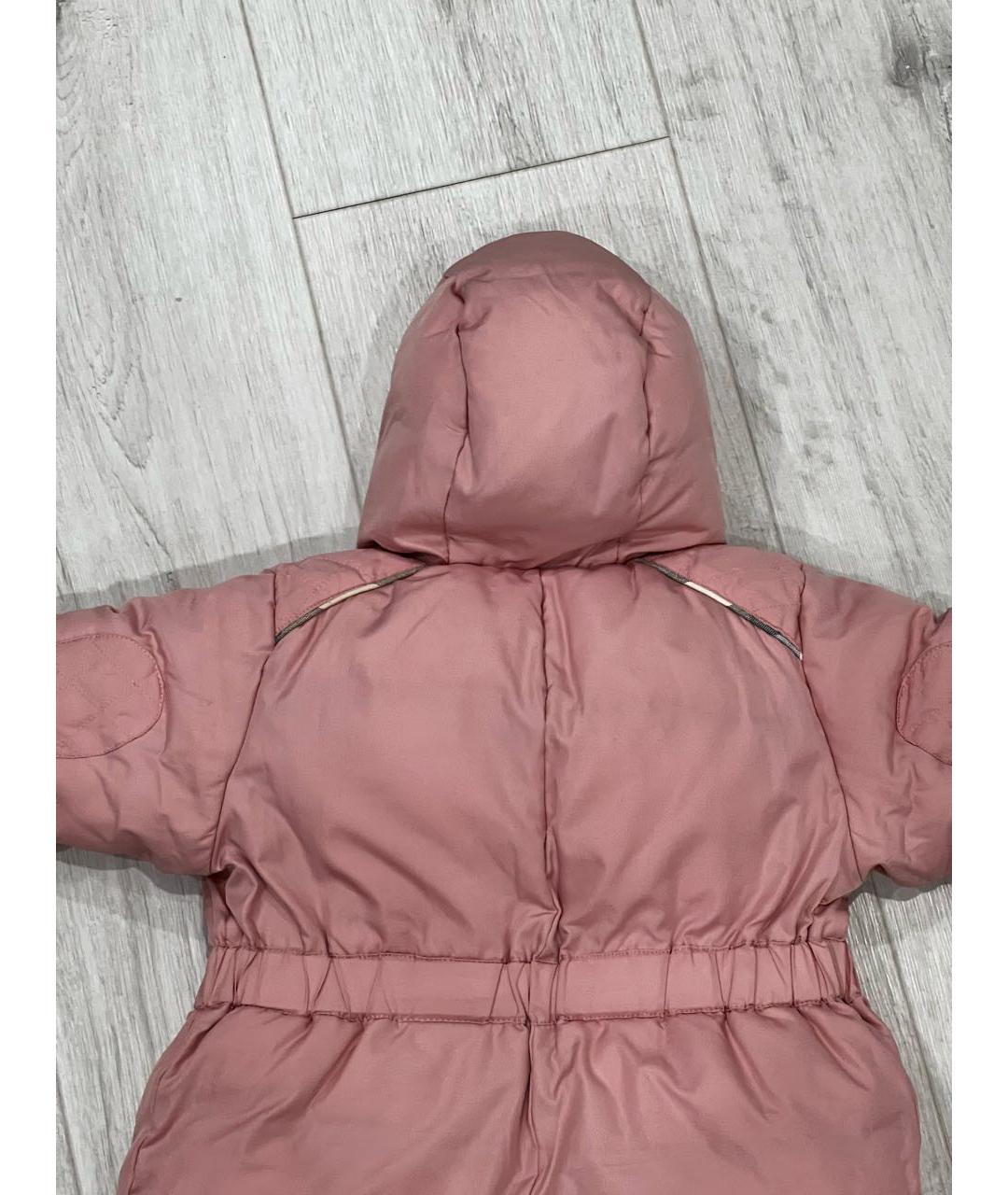 BURBERRY KIDS Розовый комбинезон, фото 5