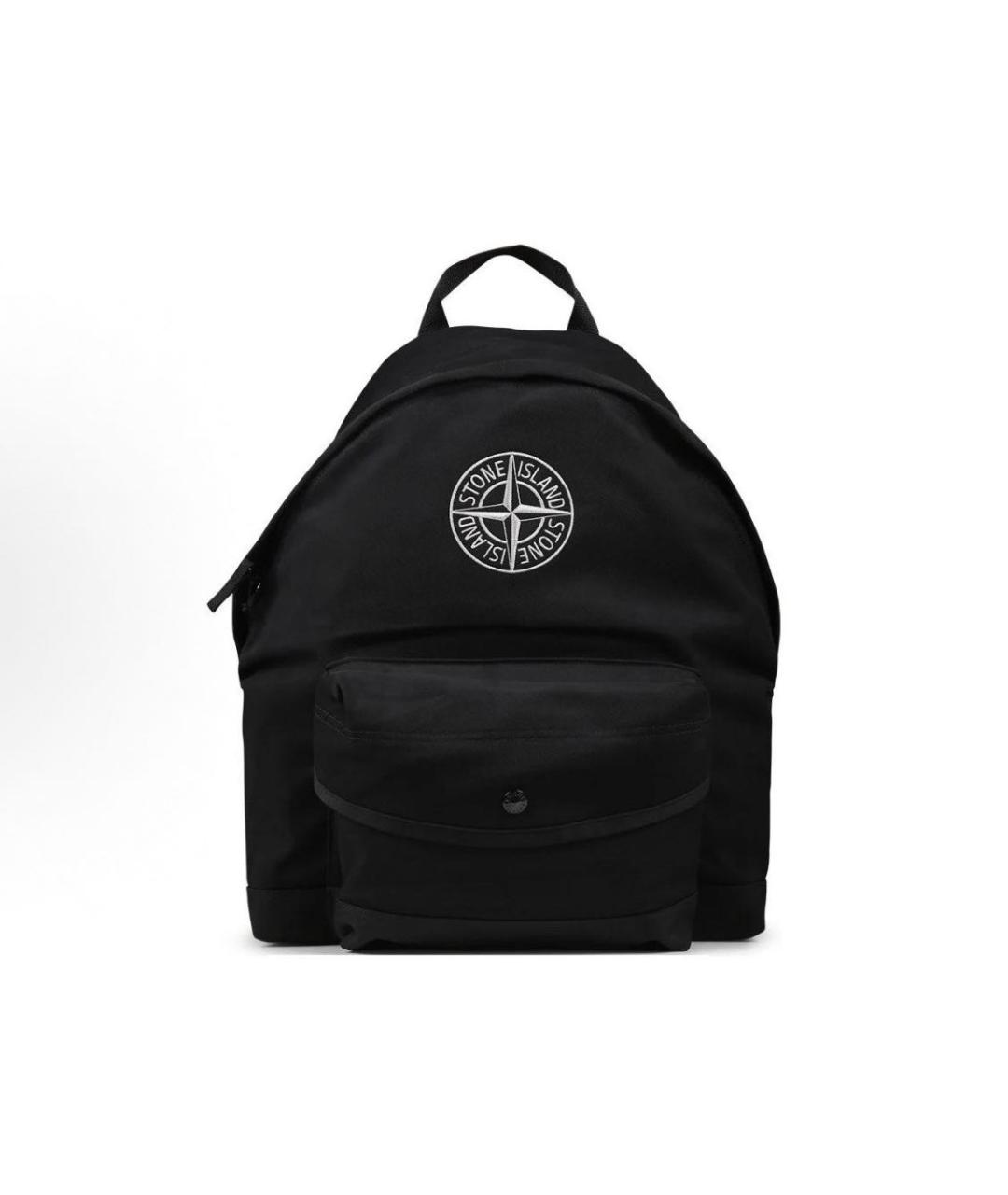 STONE ISLAND Черный тканевый рюкзак, фото 9