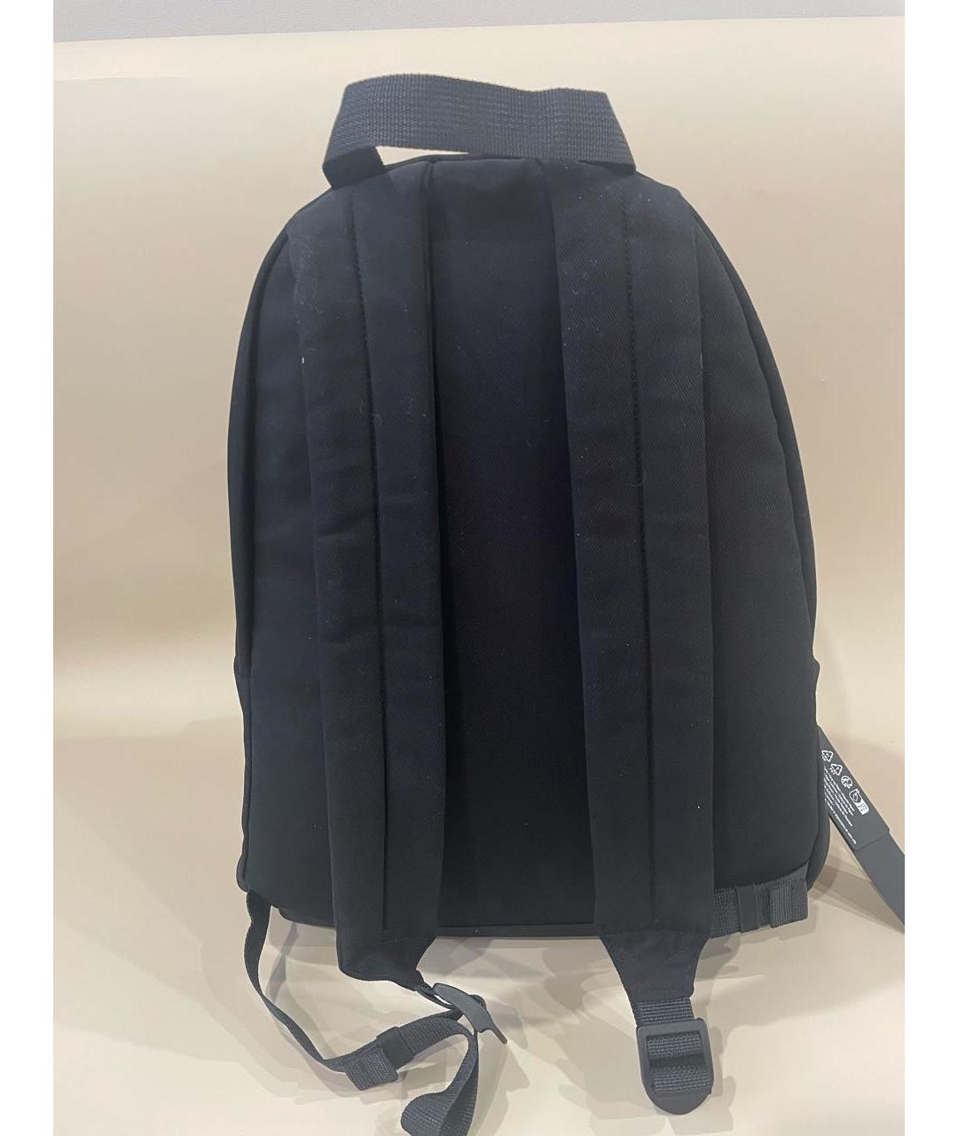 STONE ISLAND Черный тканевый рюкзак, фото 6