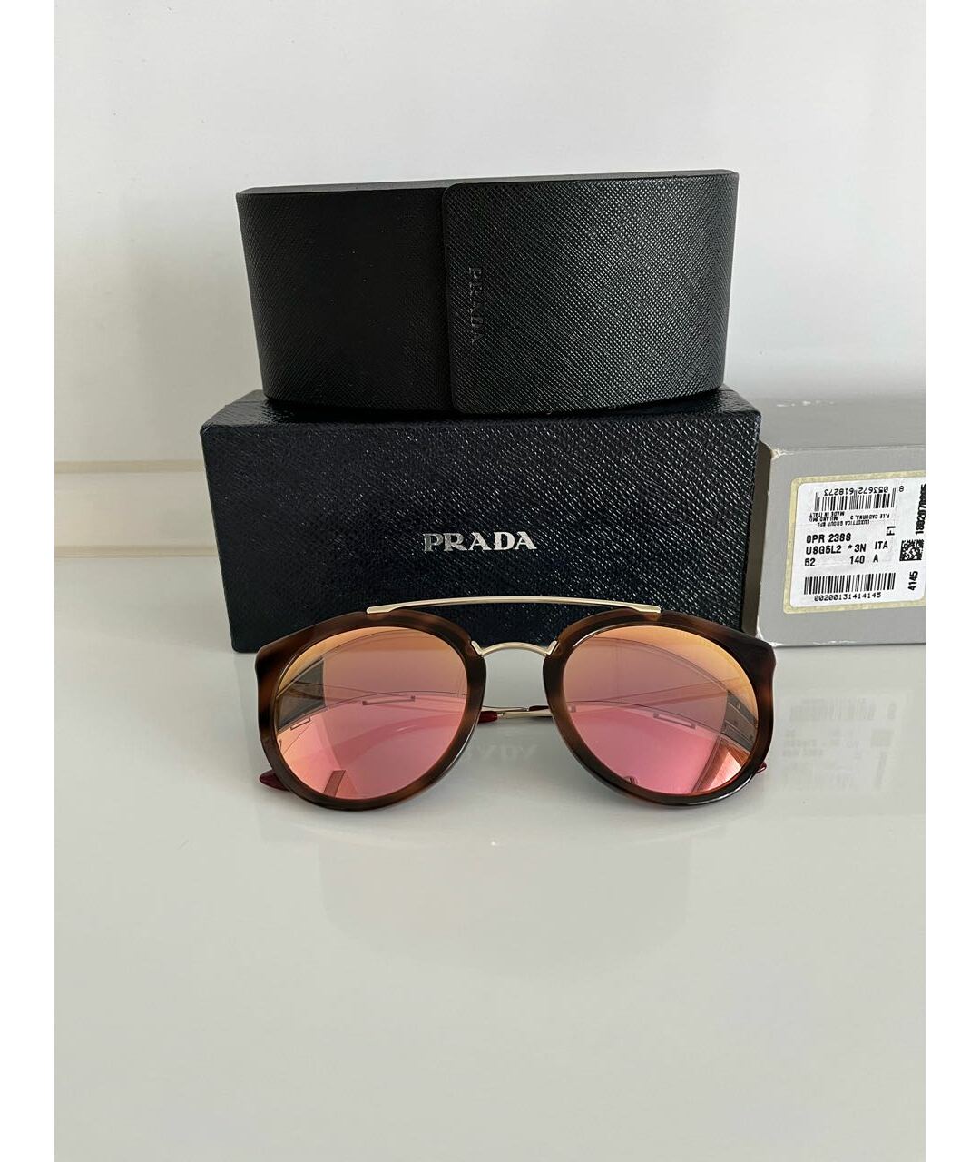 PRADA Бордовые солнцезащитные очки, фото 8