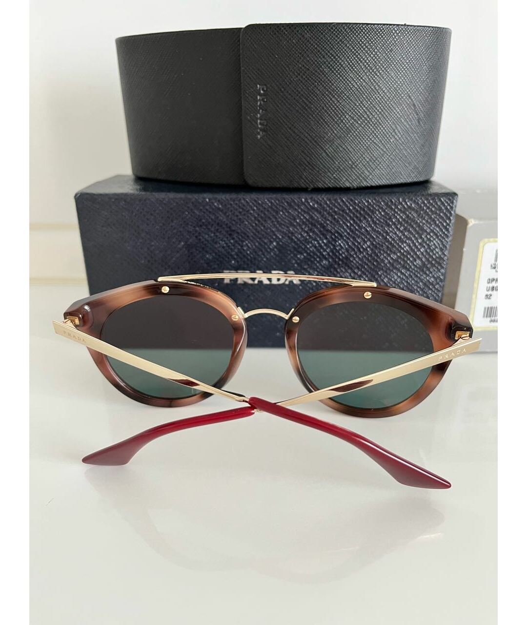 PRADA Бордовые солнцезащитные очки, фото 4