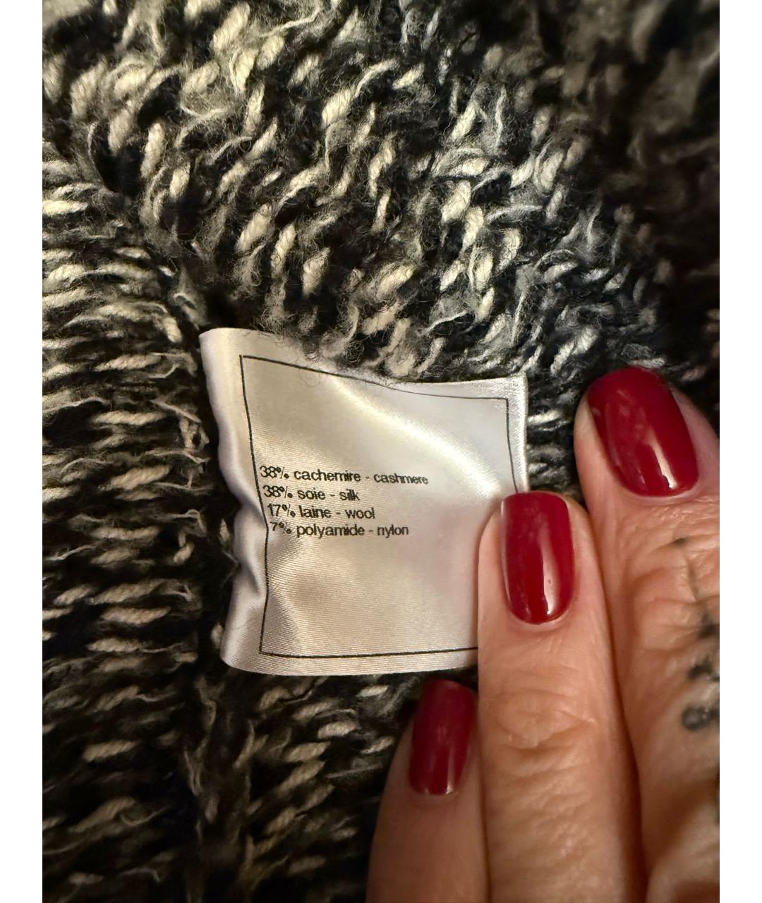 CHANEL Серый кашемировый кардиган, фото 4