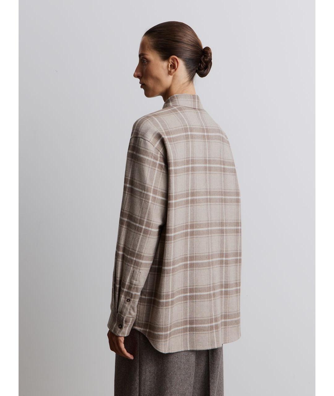 12 STOREEZ Бежевая хлопковая рубашка, фото 8