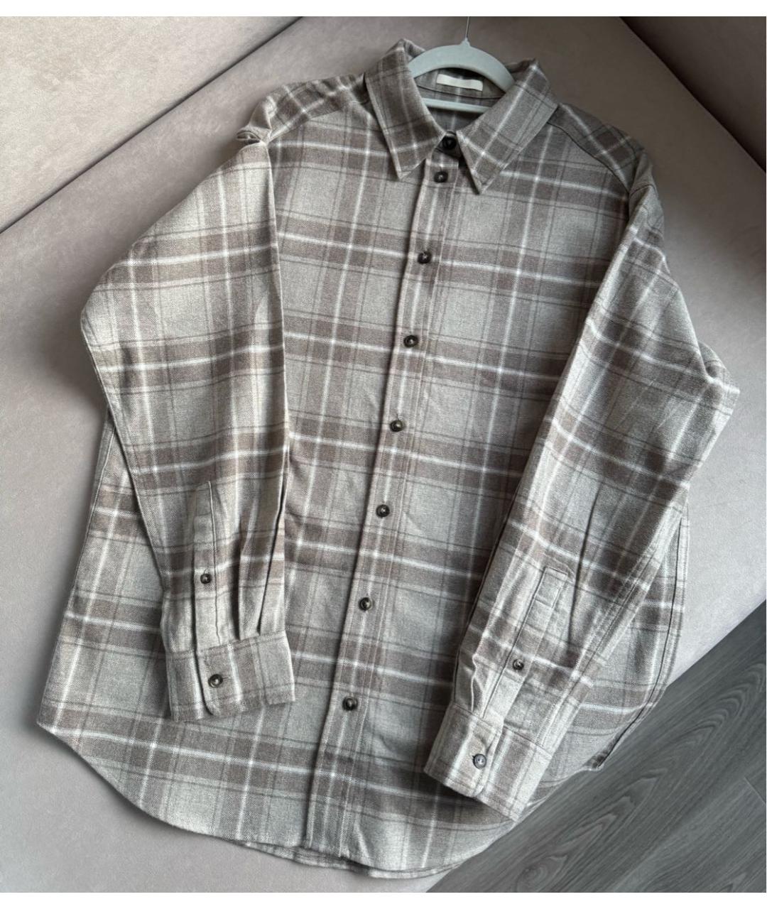 12 STOREEZ Бежевая хлопковая рубашка, фото 2