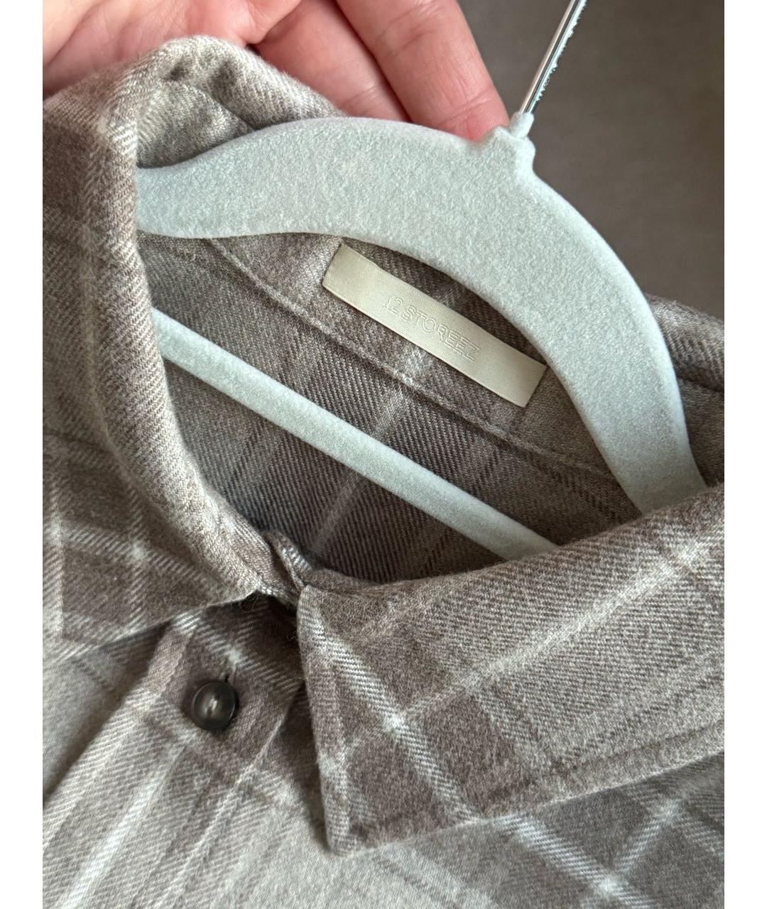 12 STOREEZ Бежевая хлопковая рубашка, фото 4