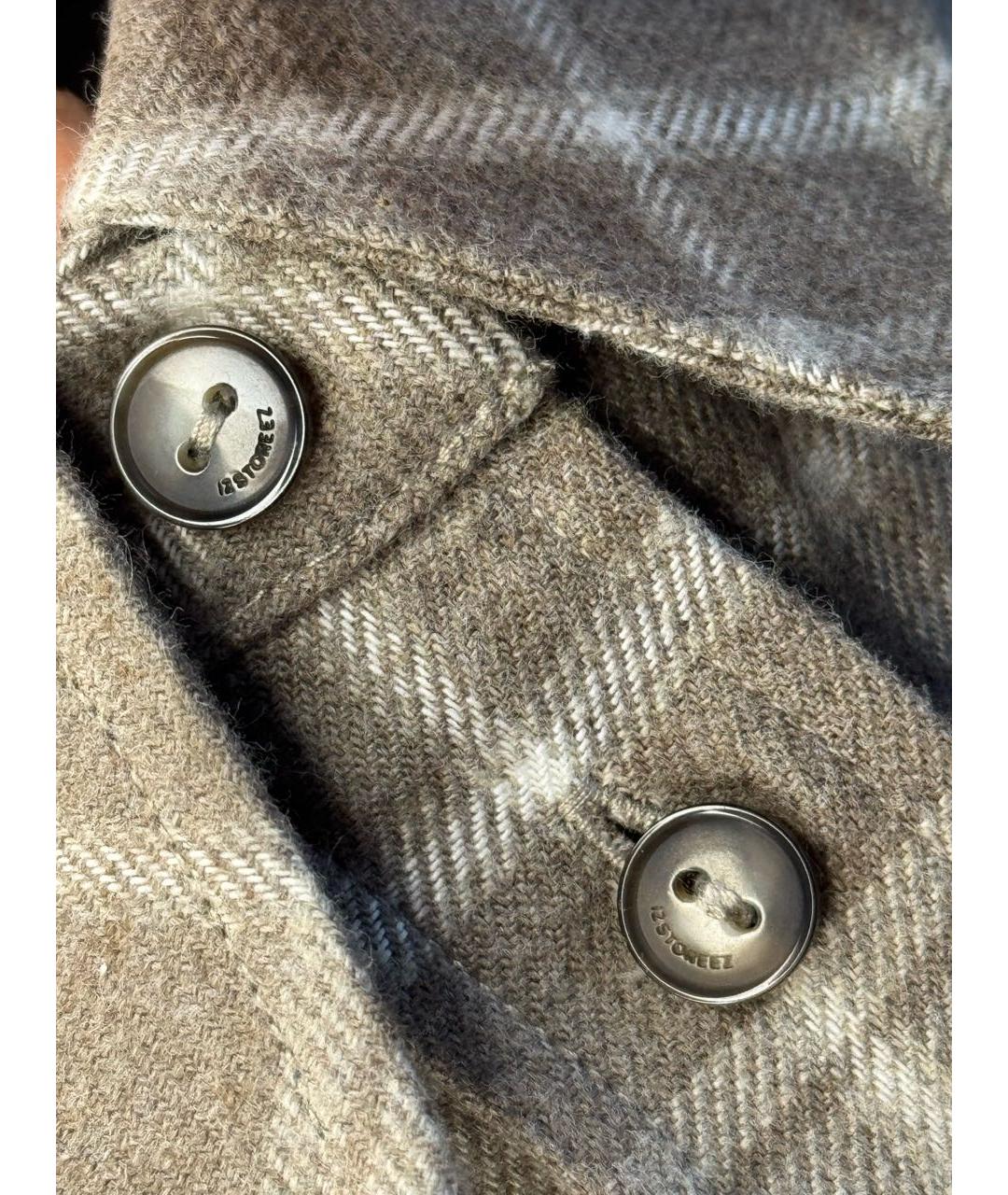 12 STOREEZ Бежевая хлопковая рубашка, фото 5