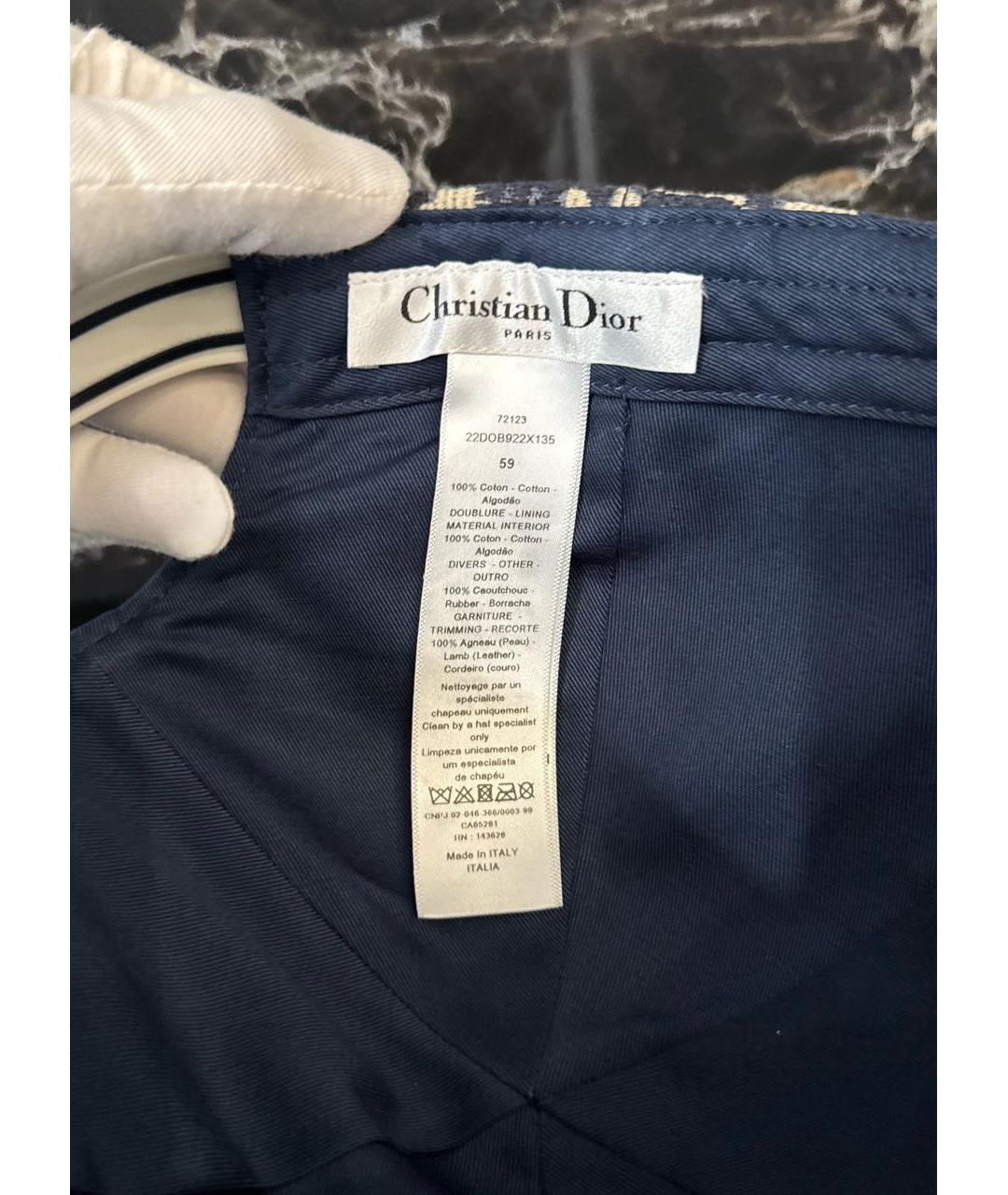 CHRISTIAN DIOR Мульти хлопковая кепка, фото 4