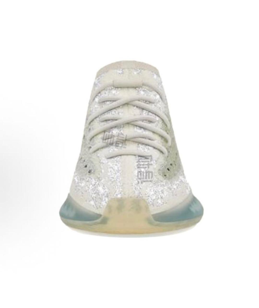 ADIDAS YEEZY Серые текстильные низкие кроссовки / кеды, фото 3