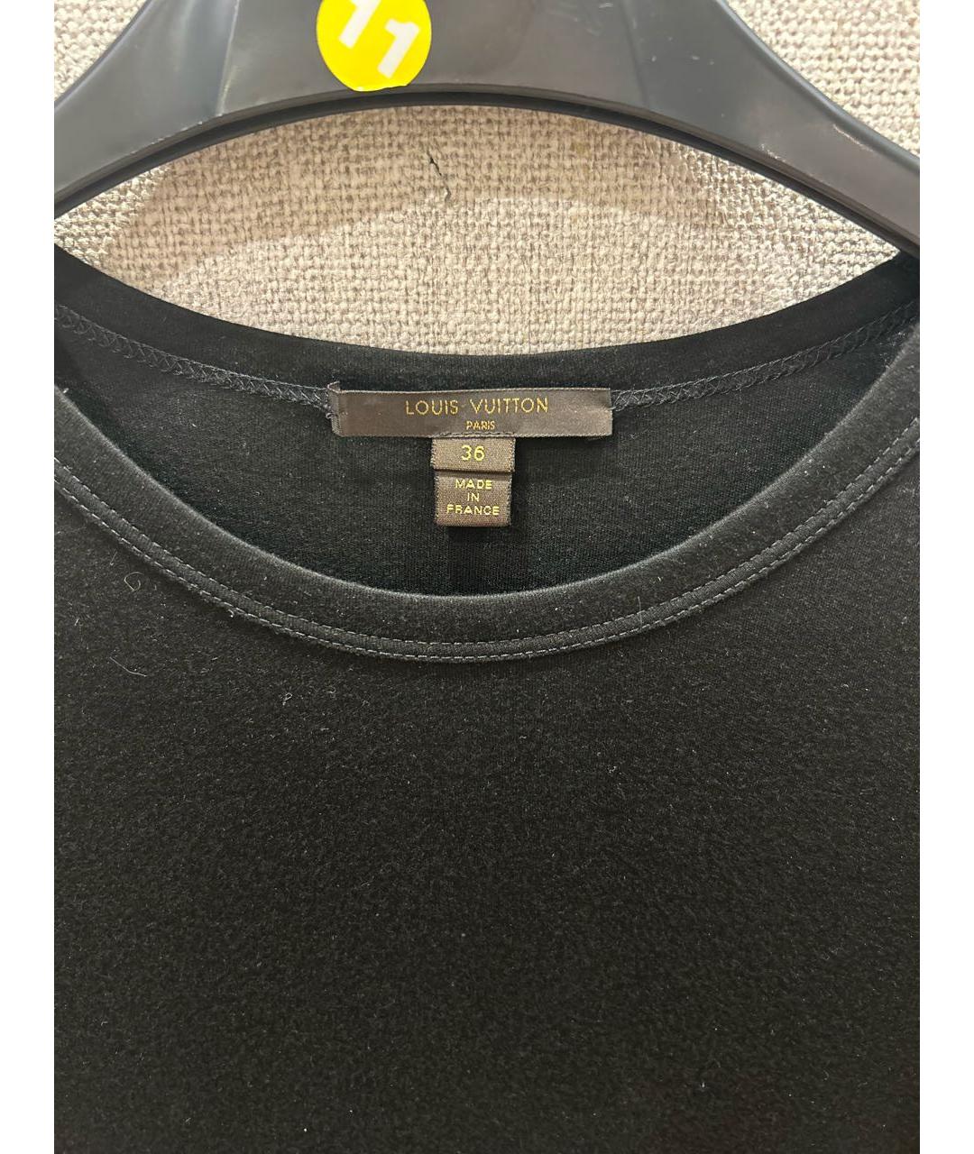 LOUIS VUITTON Черное вискозное повседневное платье, фото 3