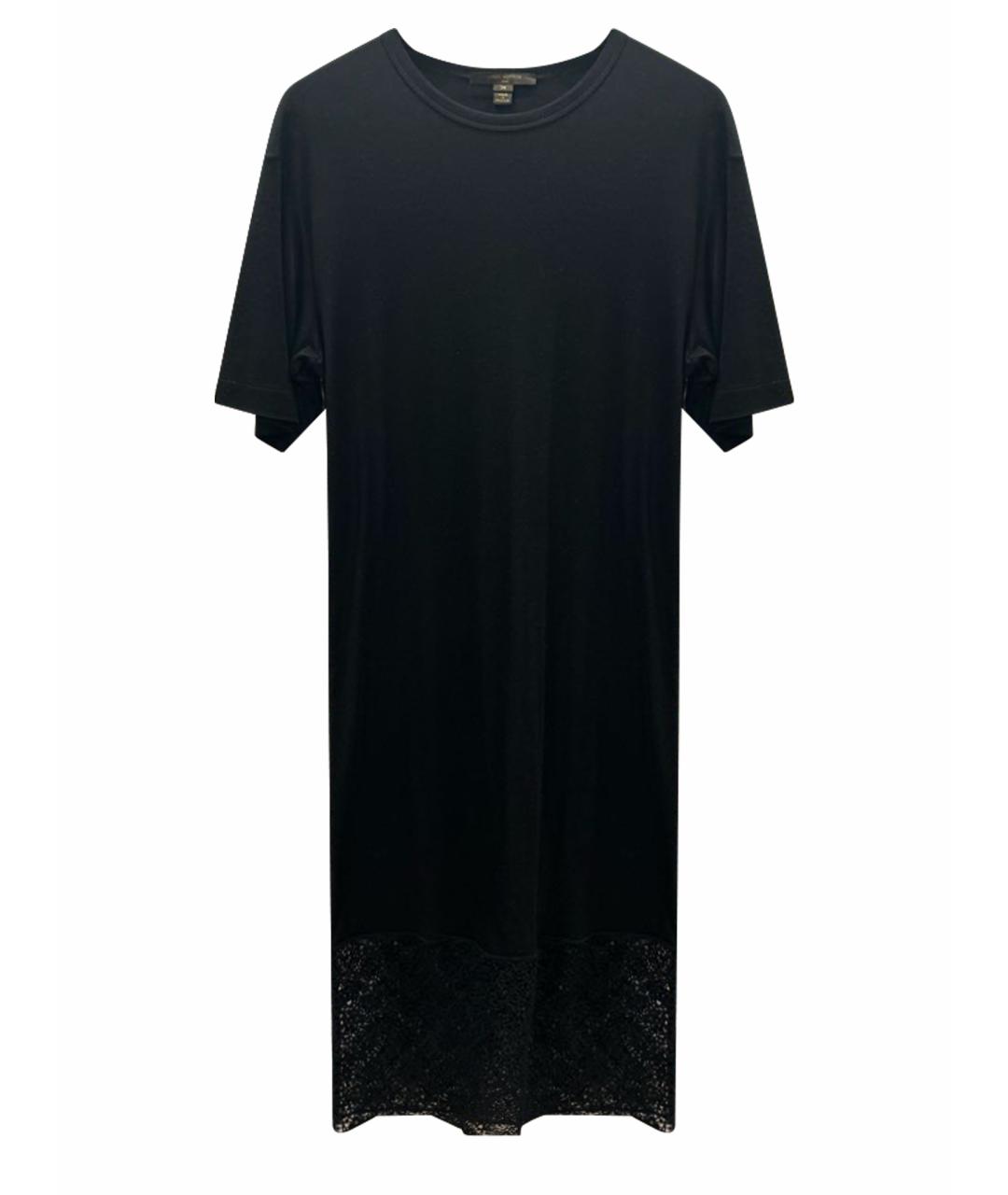 LOUIS VUITTON Черное вискозное повседневное платье, фото 1