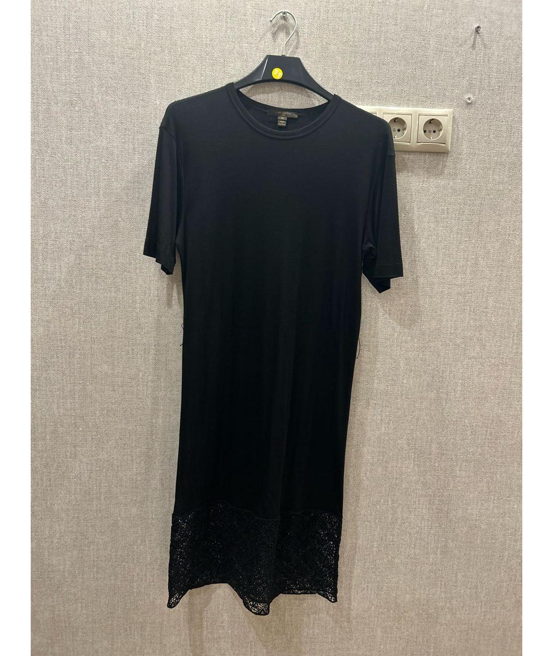 LOUIS VUITTON Черное вискозное повседневное платье, фото 5
