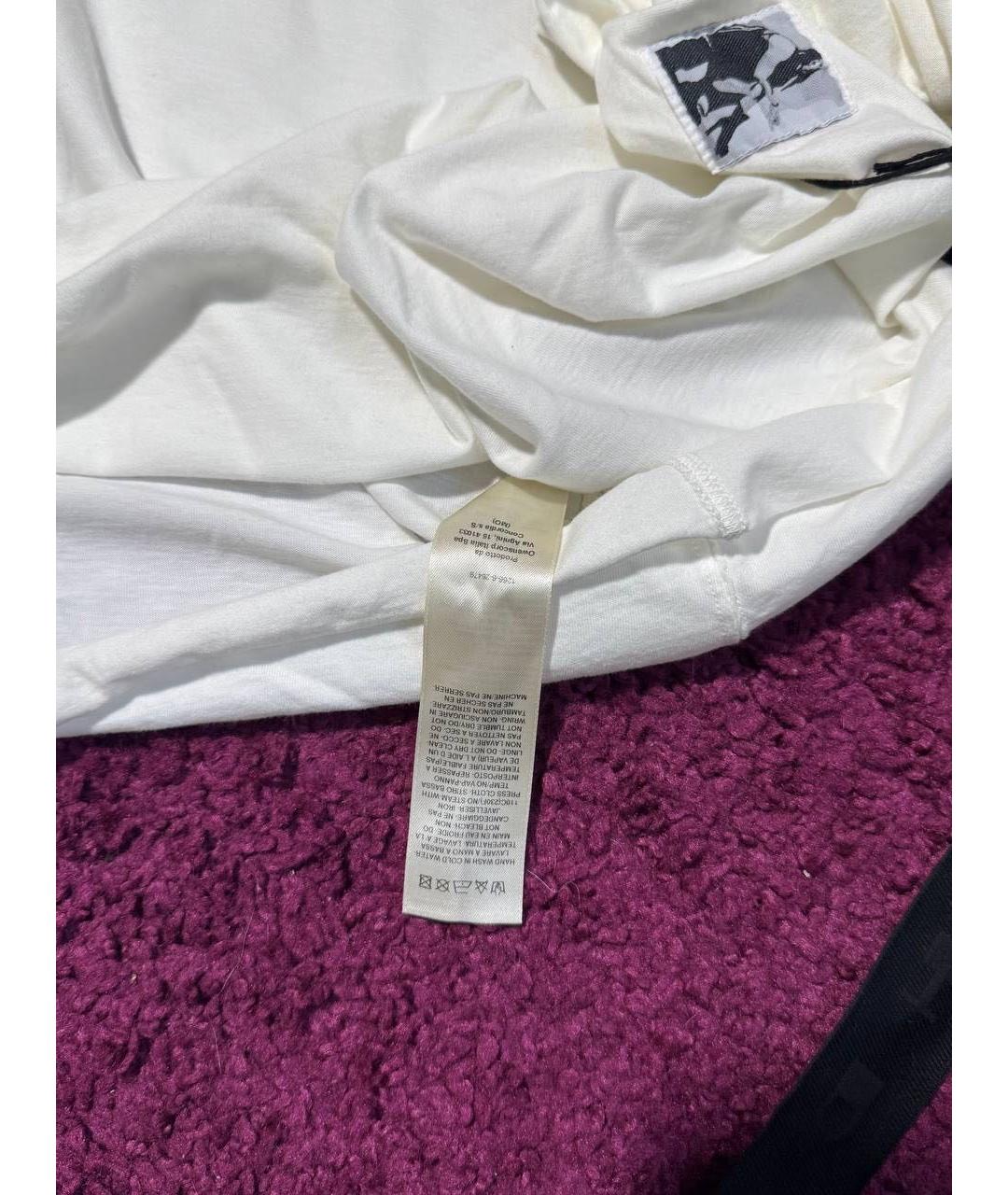 RICK OWENS DRKSHDW Белая хлопковая футболка, фото 5