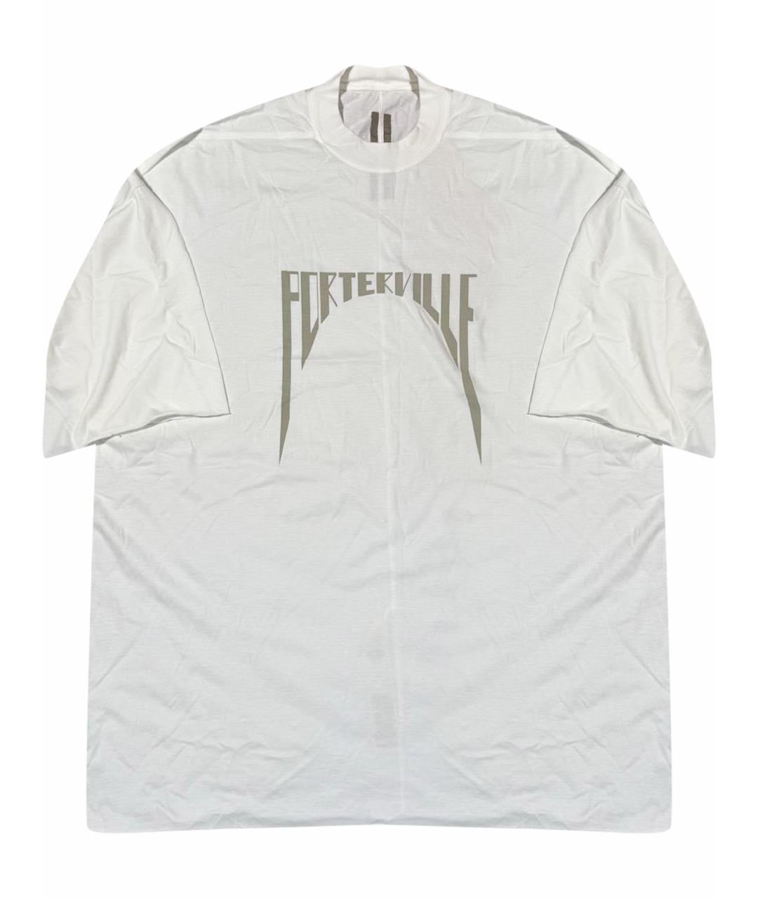 RICK OWENS DRKSHDW Белая хлопковая футболка, фото 1