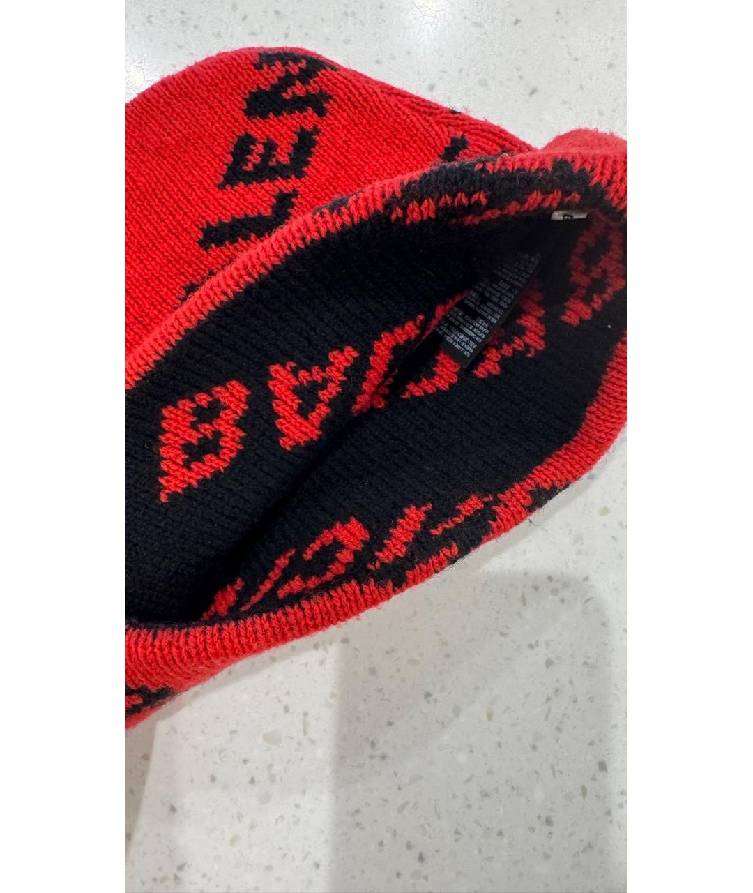 BALENCIAGA Красная шерстяная шапка, фото 4