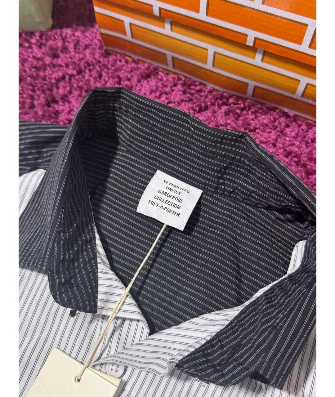 VETEMENTS Мульти хлопковая кэжуал рубашка, фото 6