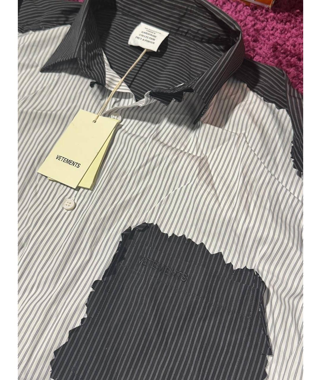 VETEMENTS Мульти хлопковая кэжуал рубашка, фото 3