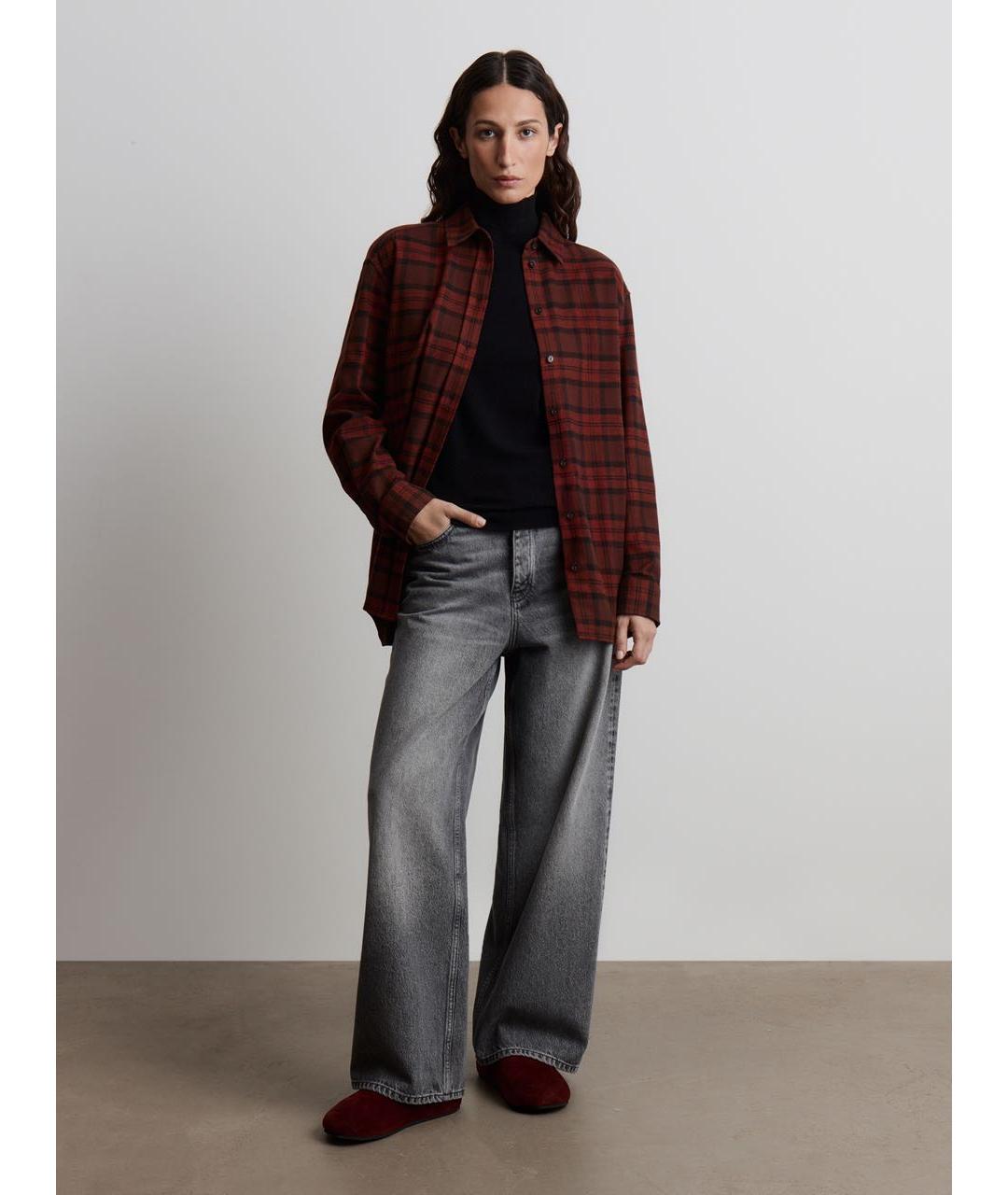 12 STOREEZ Красная хлопковая рубашка, фото 4